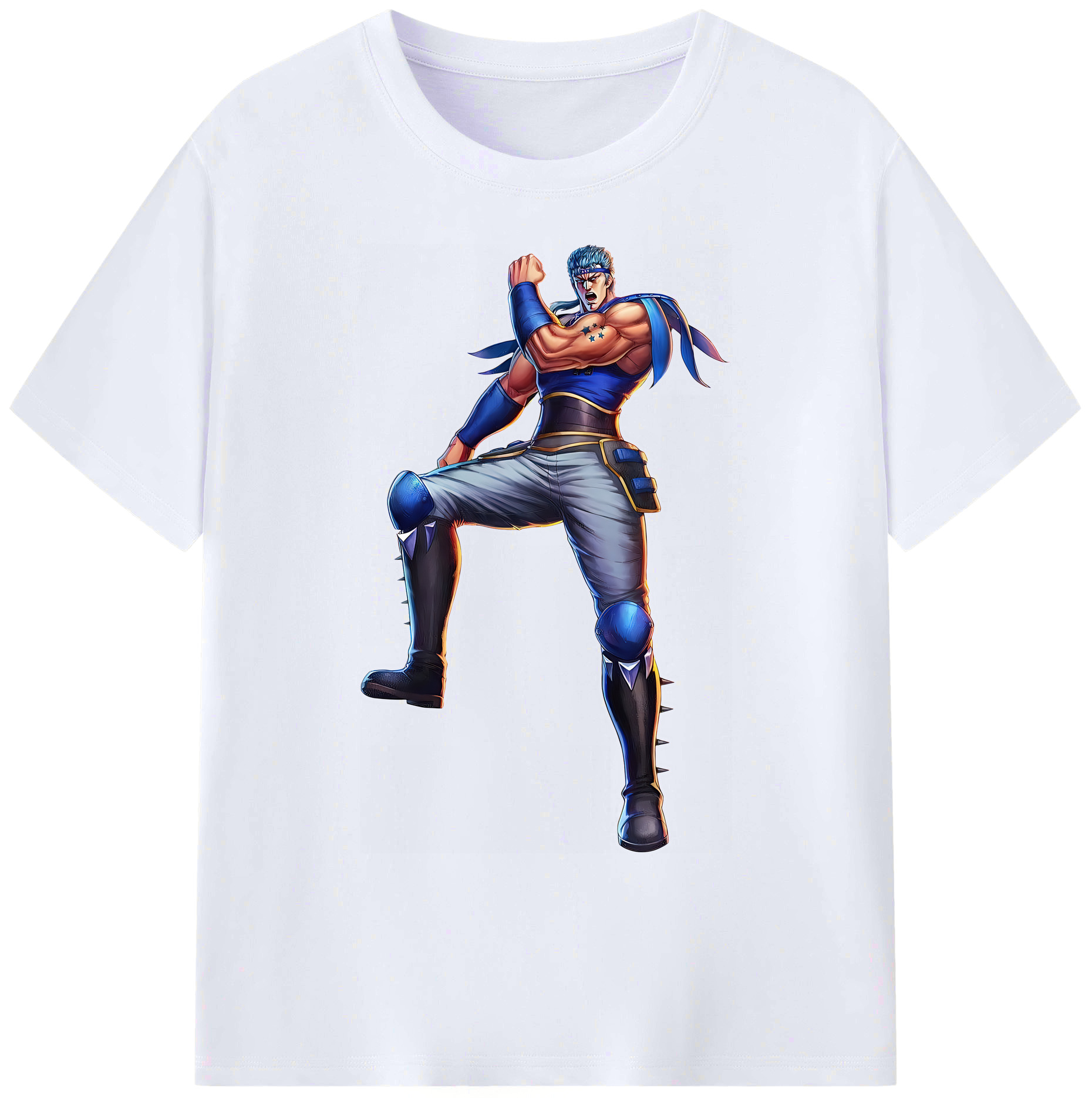 （画像用） 北斗の拳 Fist of the North Star 綿100％ メンズ半袖Tシャツ｜肌触りやわらか＆通気性