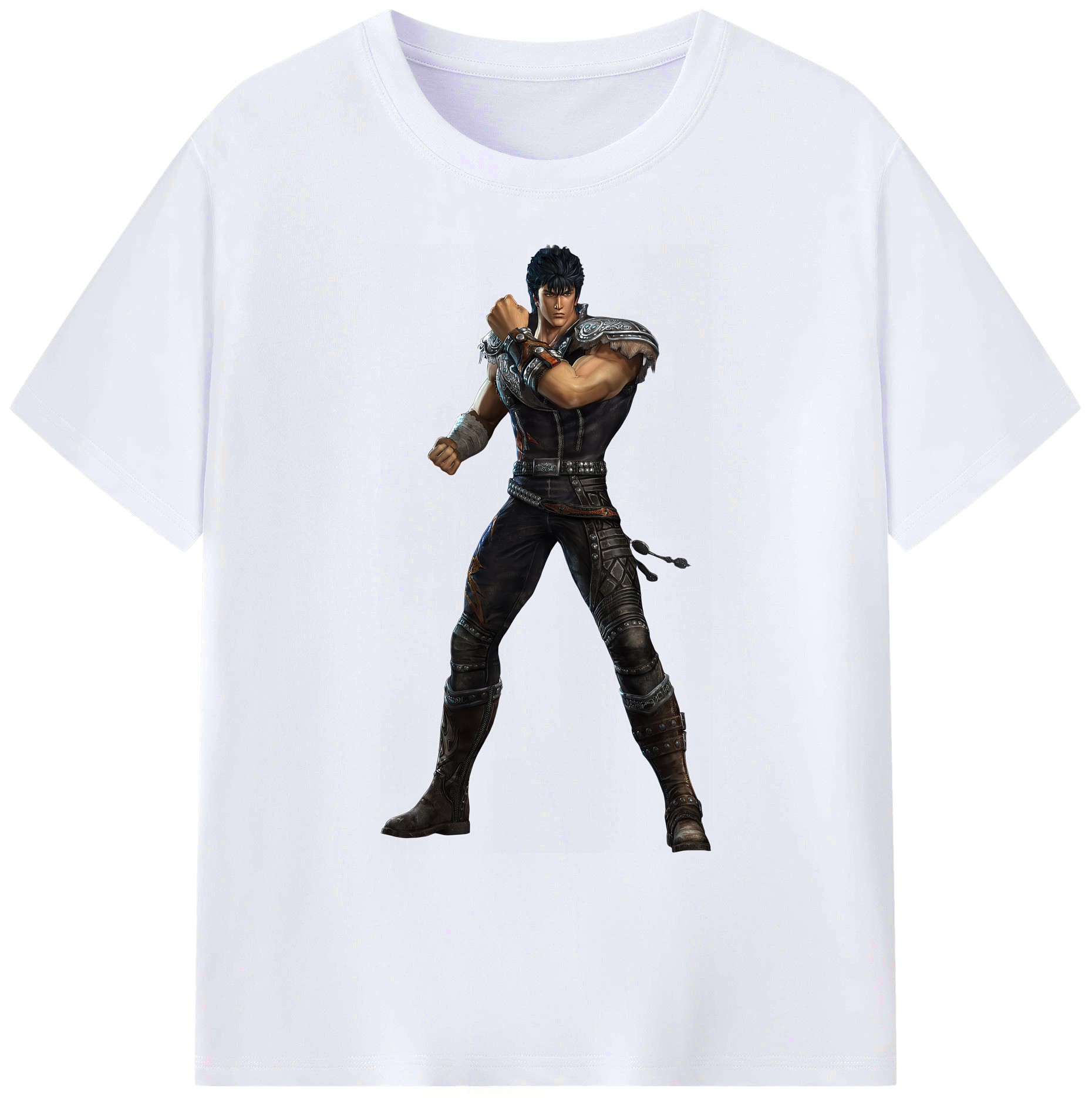 （画像用） 北斗の拳 Fist of the North Star 綿100％ メンズ半袖Tシャツ｜肌触りやわらか＆通気性