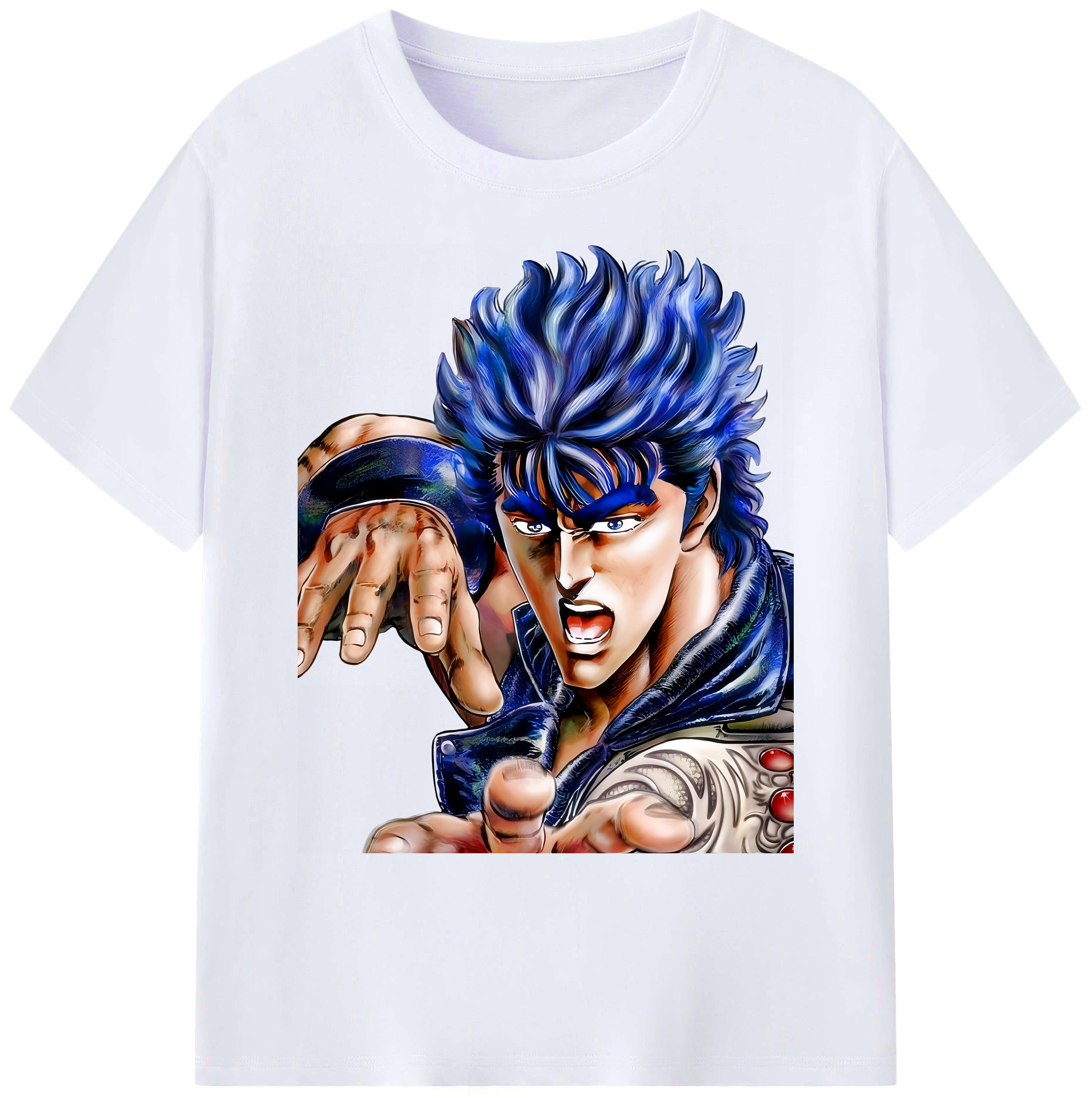 （画像用） 北斗の拳 Fist of the North Star 綿100％ メンズ半袖Tシャツ｜肌触りやわらか＆通気性