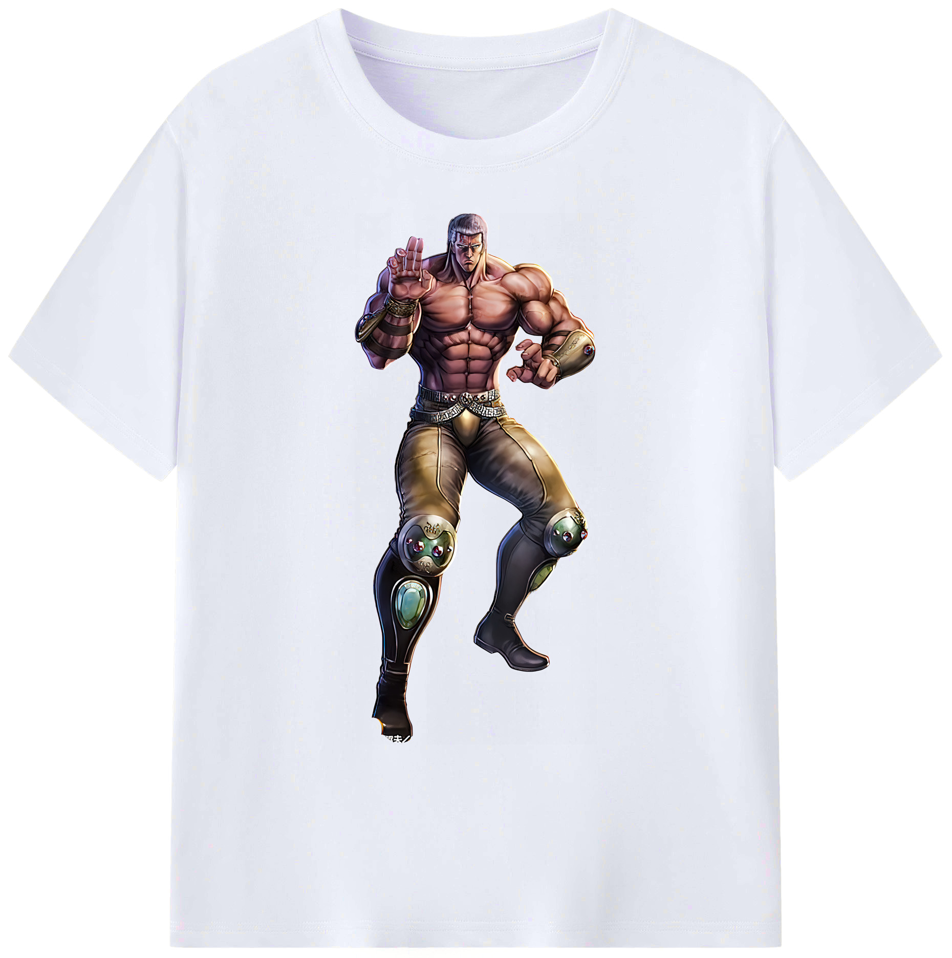（画像用） 北斗の拳 Fist of the North Star 綿100％ メンズ半袖Tシャツ｜肌触りやわらか＆通気性