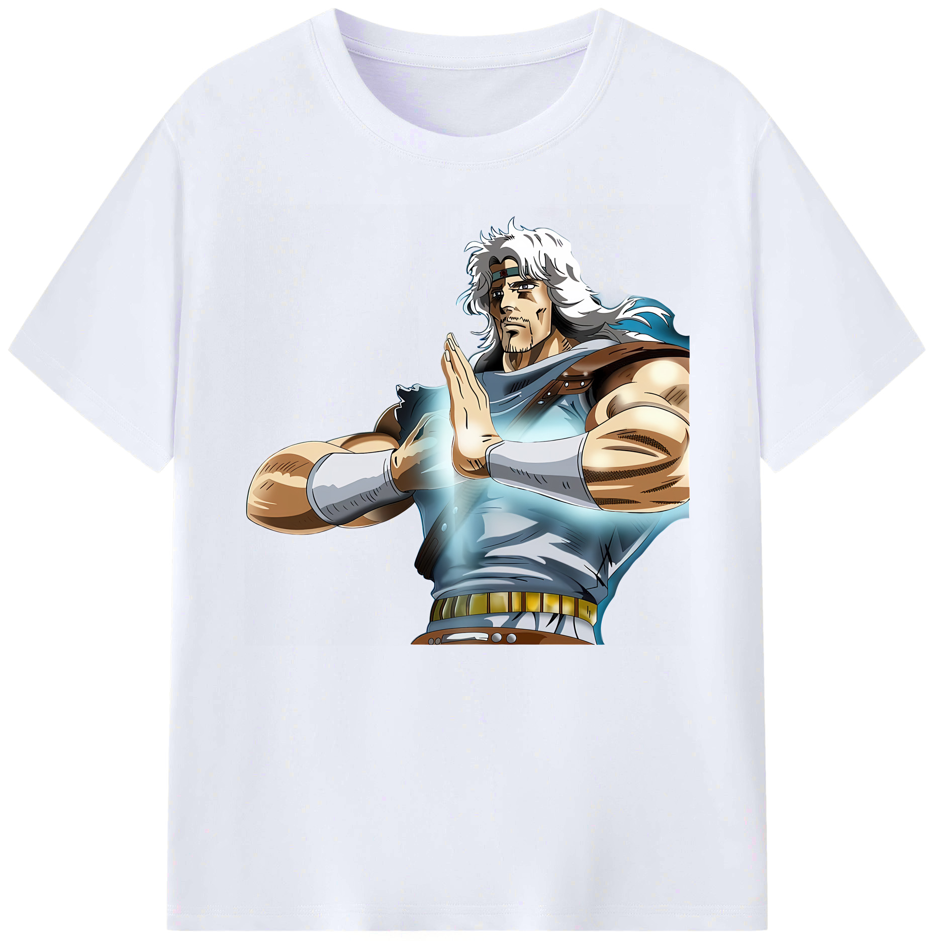 （画像用） 北斗の拳 Fist of the North Star 綿100％ メンズ半袖Tシャツ｜肌触りやわらか＆通気性