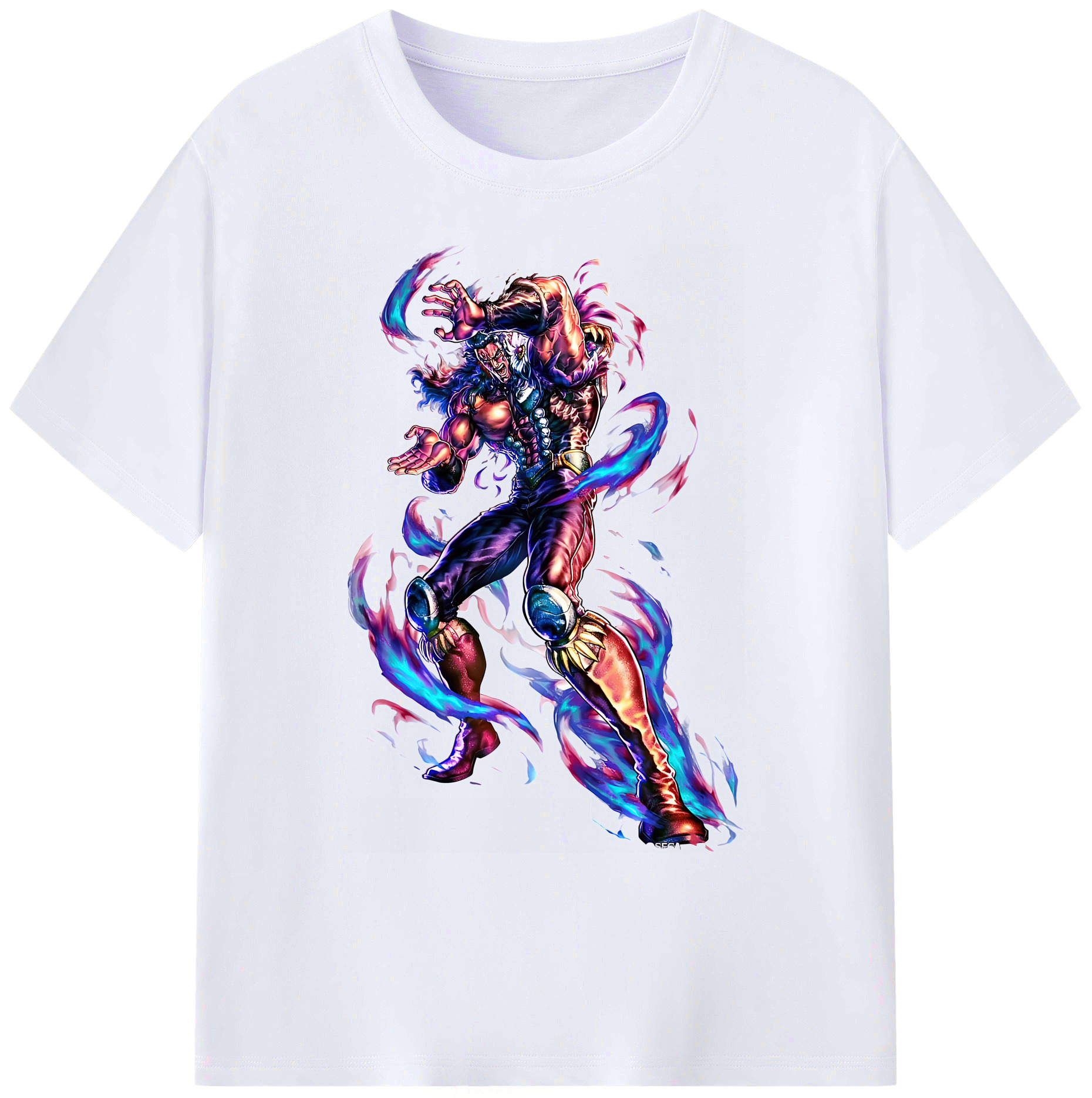 （画像用） 北斗の拳 Fist of the North Star 綿100％ メンズ半袖Tシャツ｜肌触りやわらか＆通気性
