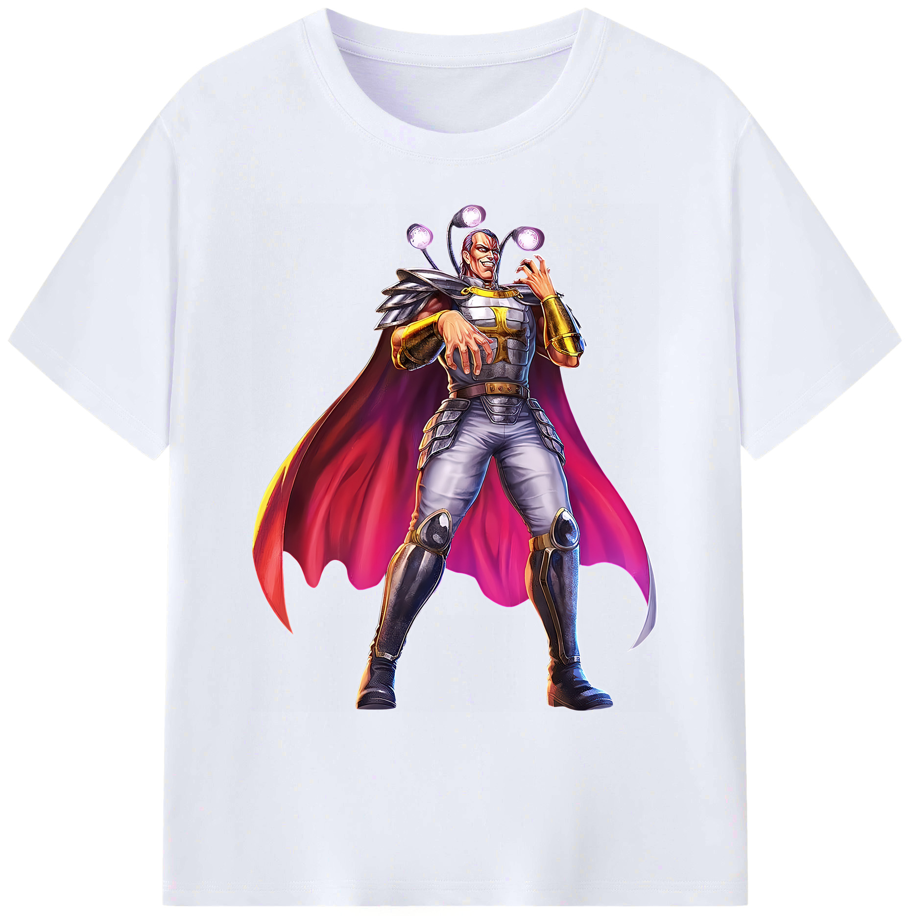 （画像用） 北斗の拳 Fist of the North Star 綿100％ メンズ半袖Tシャツ｜肌触りやわらか＆通気性