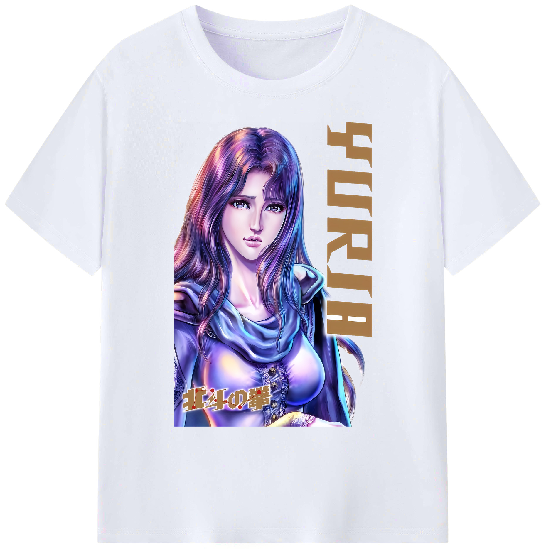 （画像用） 北斗の拳 Fist of the North Star 綿100％ メンズ半袖Tシャツ｜肌触りやわらか＆通気性