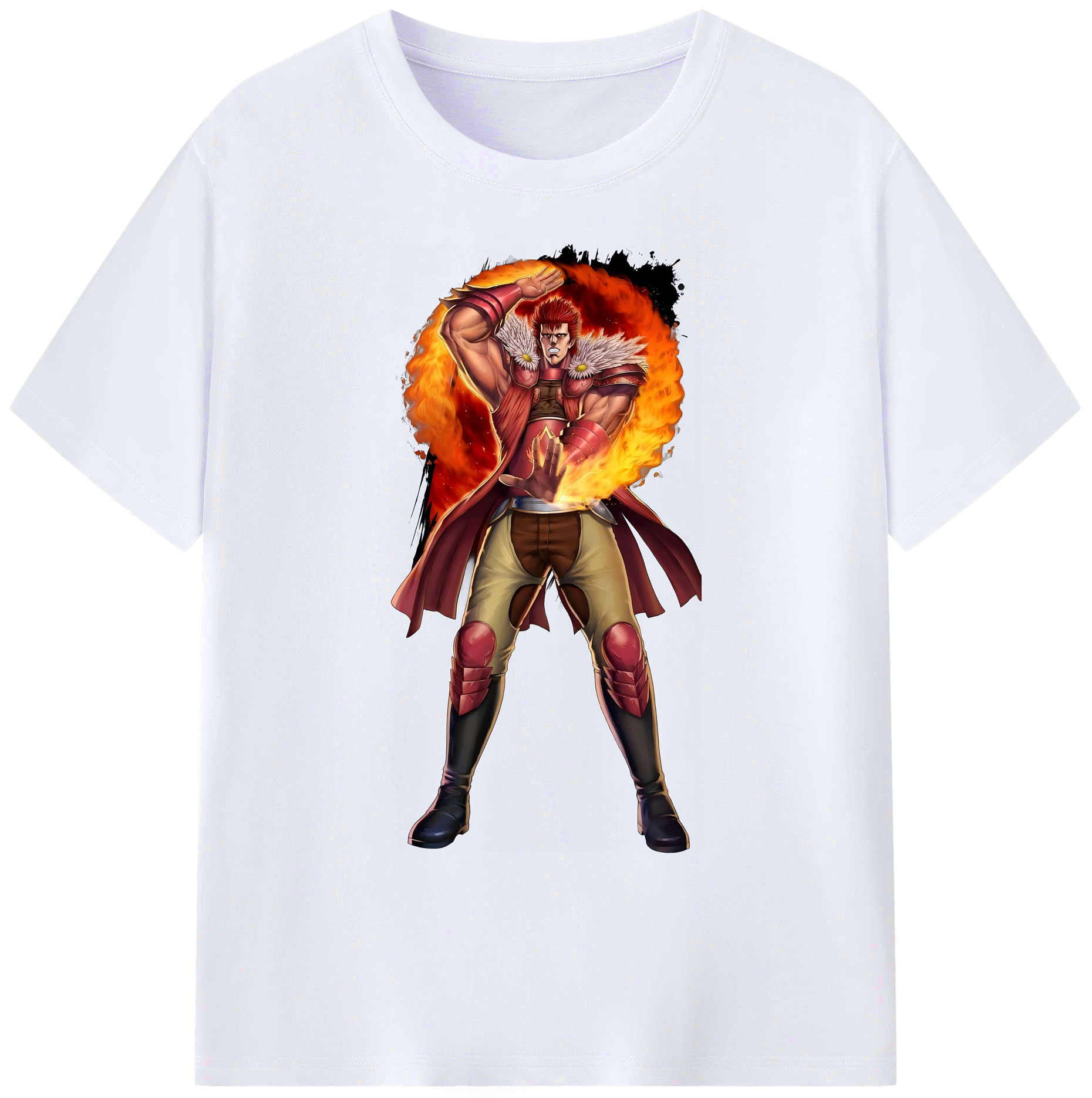 （画像用） 北斗の拳 Fist of the North Star 綿100％ メンズ半袖Tシャツ｜肌触りやわらか＆通気性