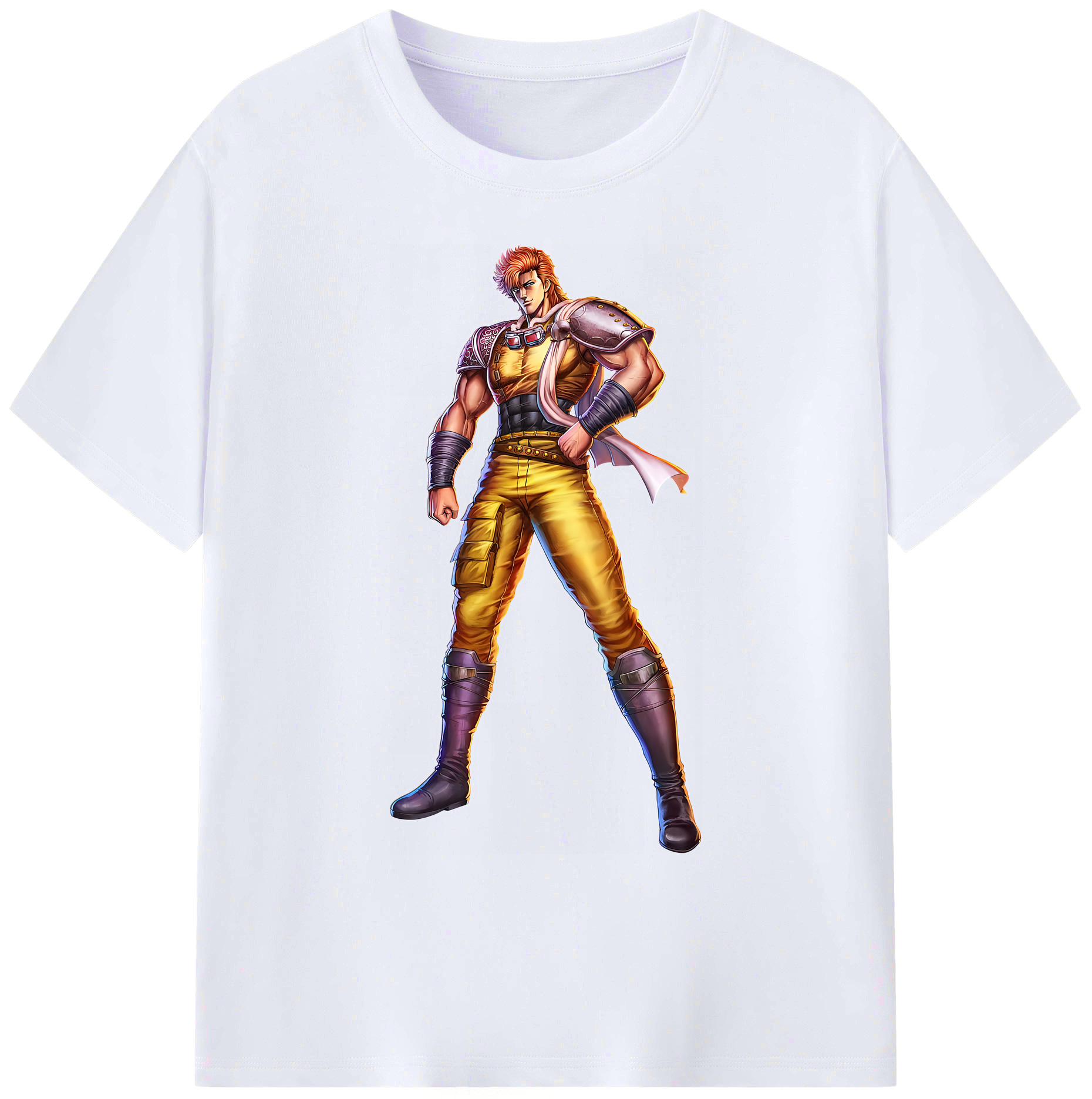 （画像用） 北斗の拳 Fist of the North Star 綿100％ メンズ半袖Tシャツ｜肌触りやわらか＆通気性