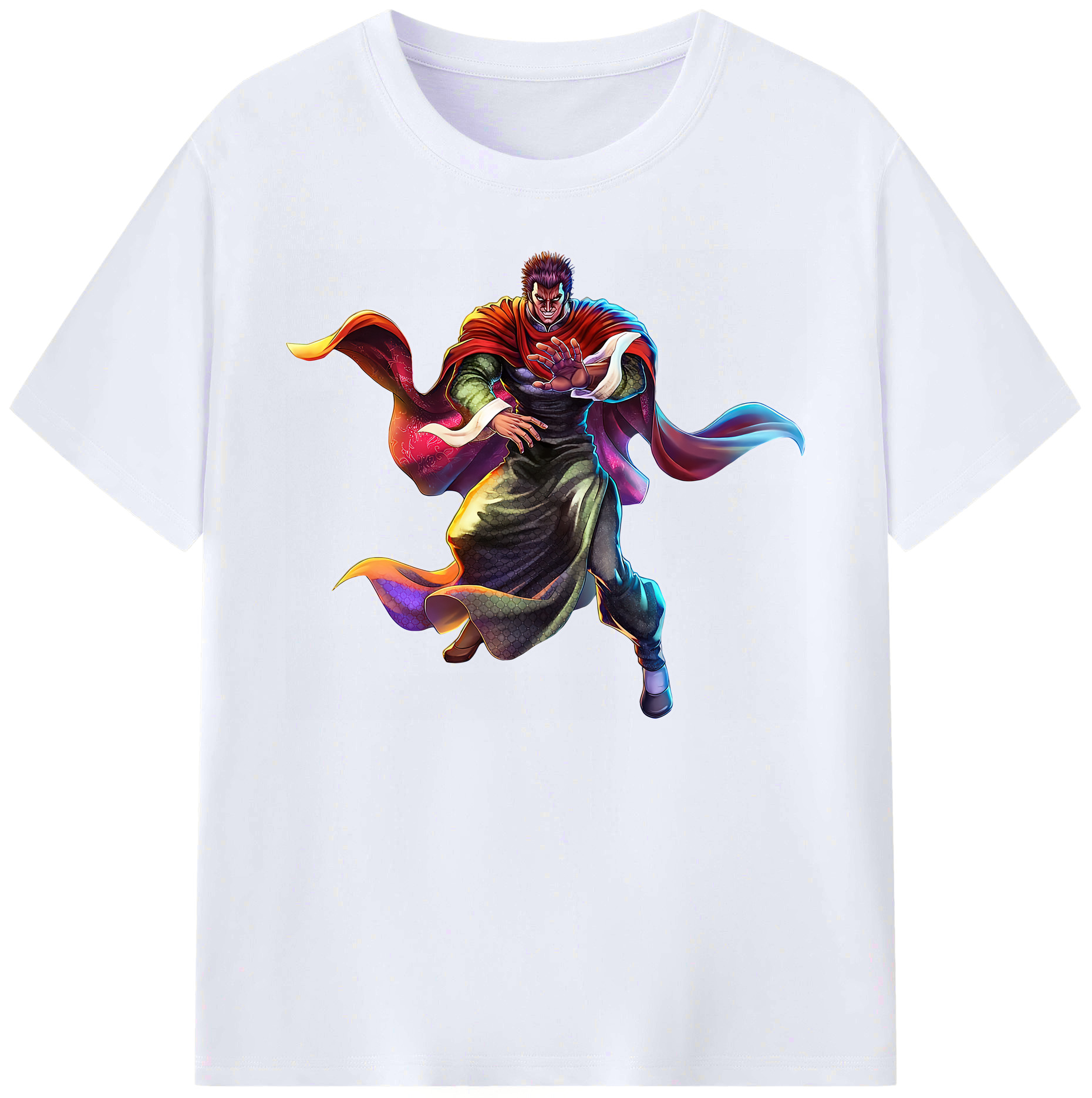 （画像用） 北斗の拳 Fist of the North Star 綿100％ メンズ半袖Tシャツ｜肌触りやわらか＆通気性