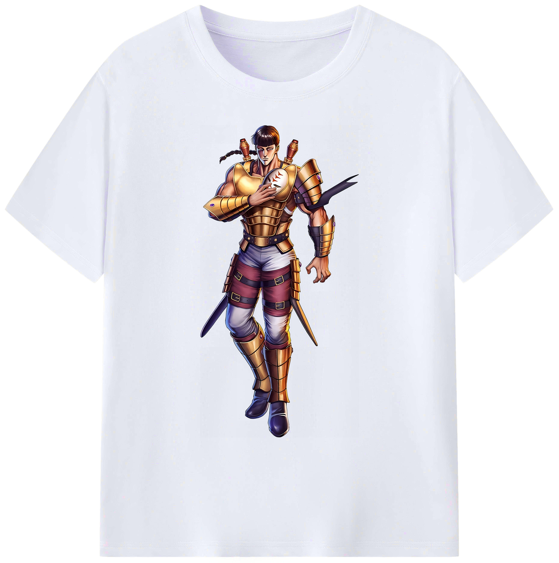 （画像用） 北斗の拳 Fist of the North Star 綿100％ メンズ半袖Tシャツ｜肌触りやわらか＆通気性