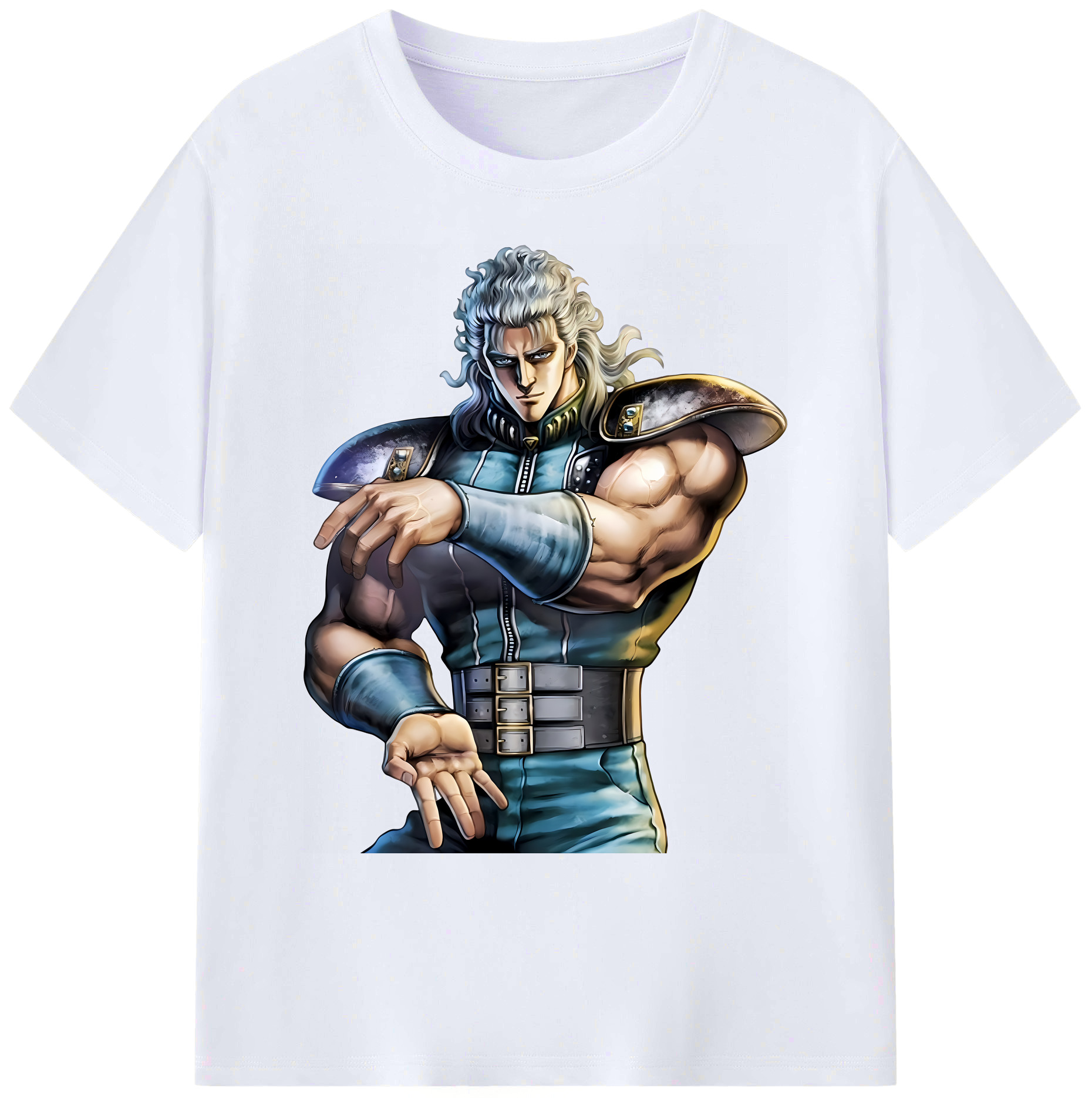 （画像用） 北斗の拳 Fist of the North Star 綿100％ メンズ半袖Tシャツ｜肌触りやわらか＆通気性