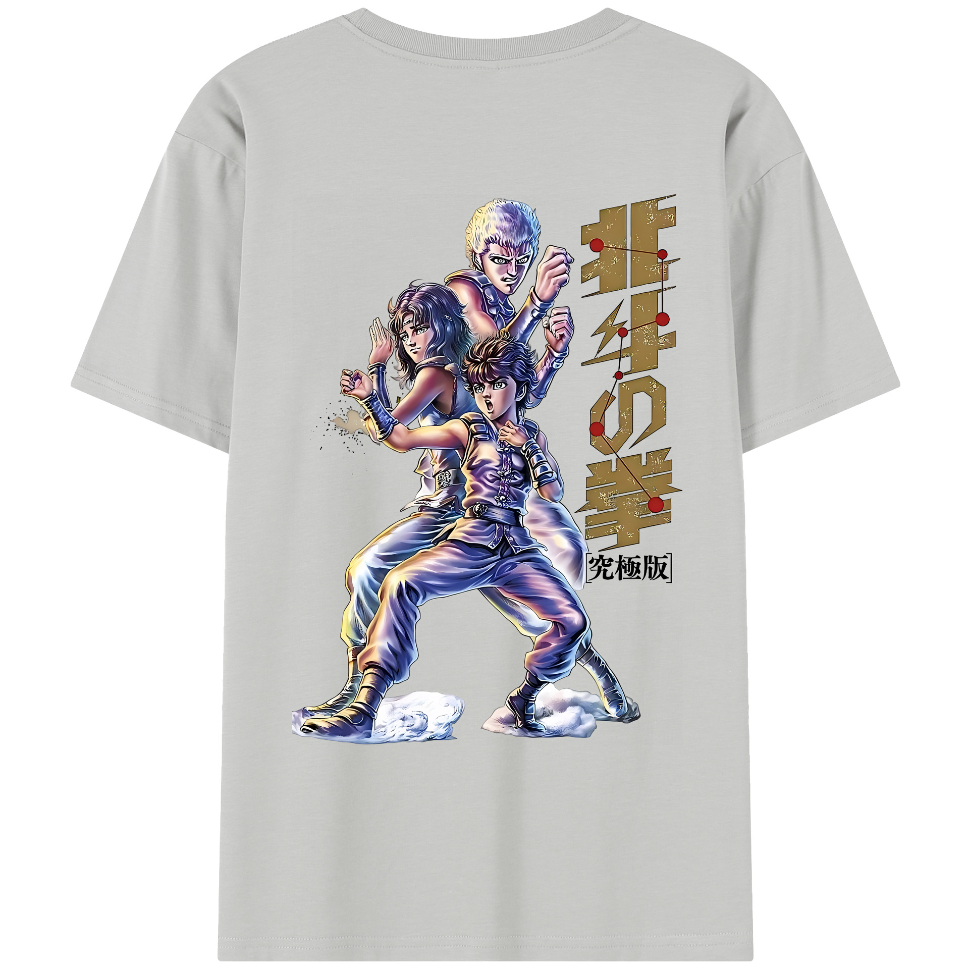 （画像用） 北斗の拳 Fist of the North Star レディース半袖Tシャツ(バックプリント)