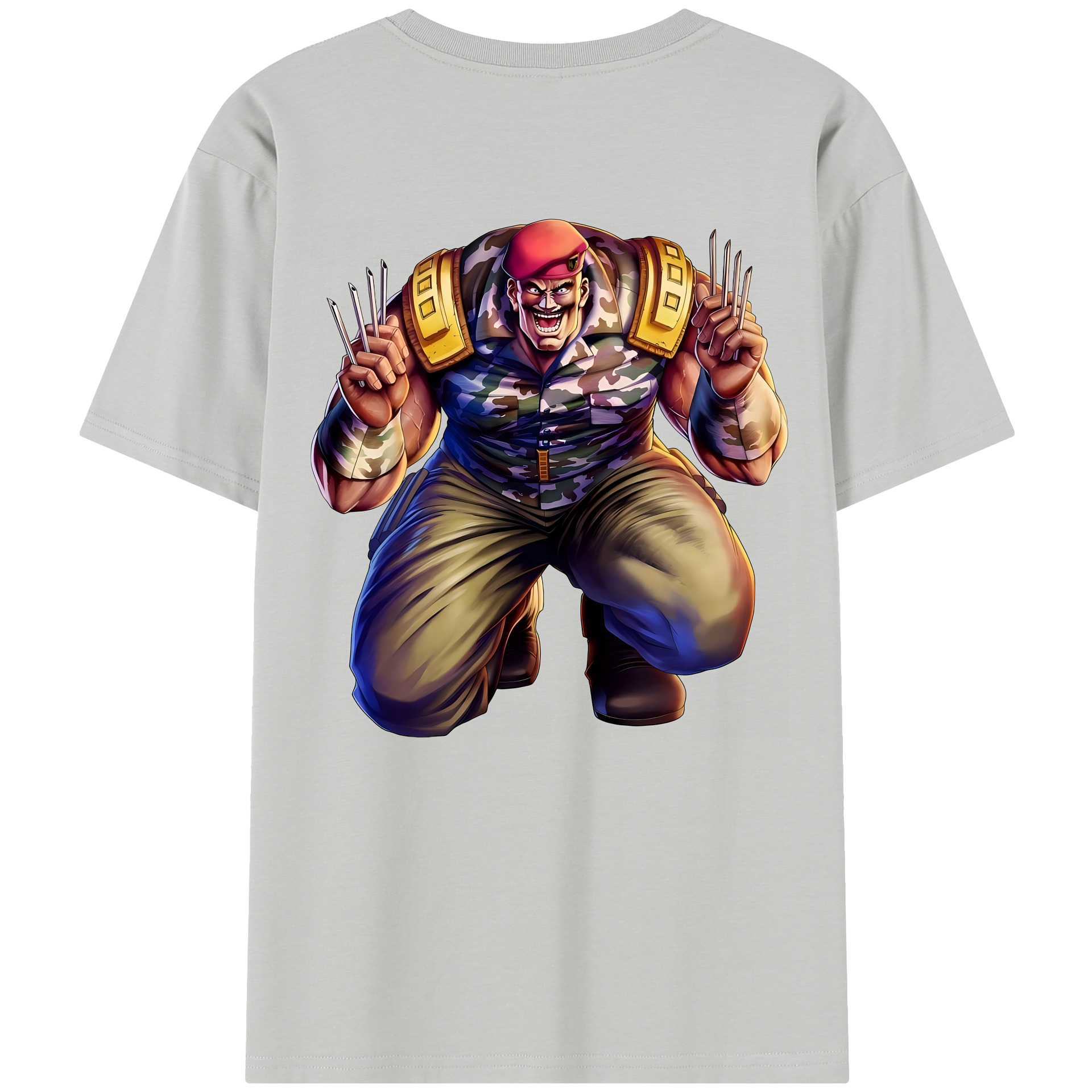 （画像用） 北斗の拳 Fist of the North Star レディース半袖Tシャツ(バックプリント)