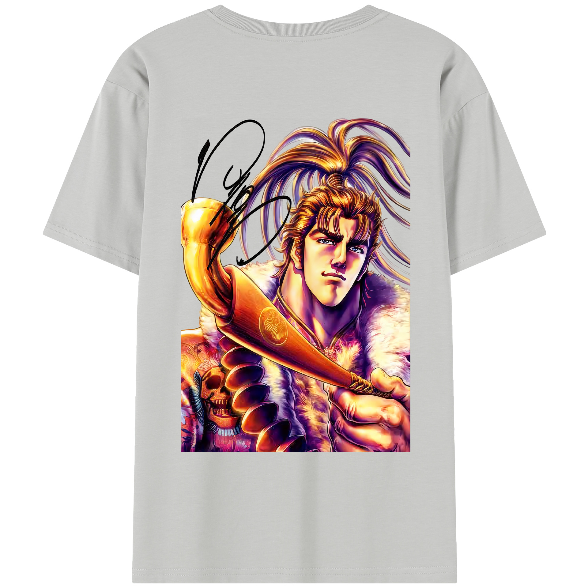 （画像用） 北斗の拳 Fist of the North Star レディース半袖Tシャツ(バックプリント)