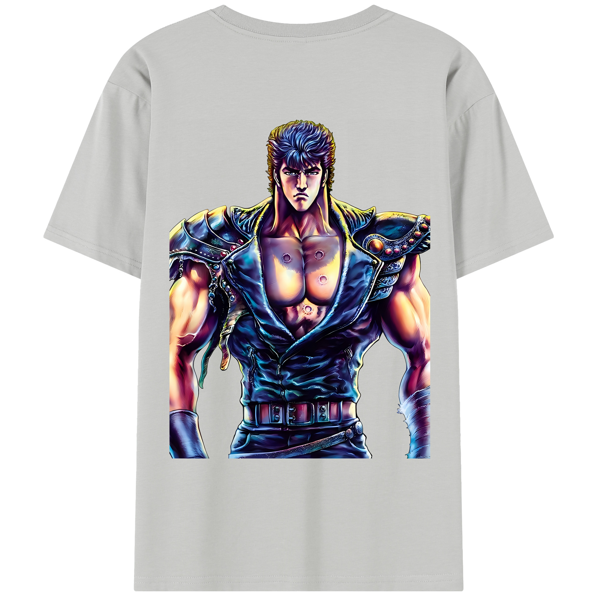 （画像用） 北斗の拳 Fist of the North Star レディース半袖Tシャツ(バックプリント)