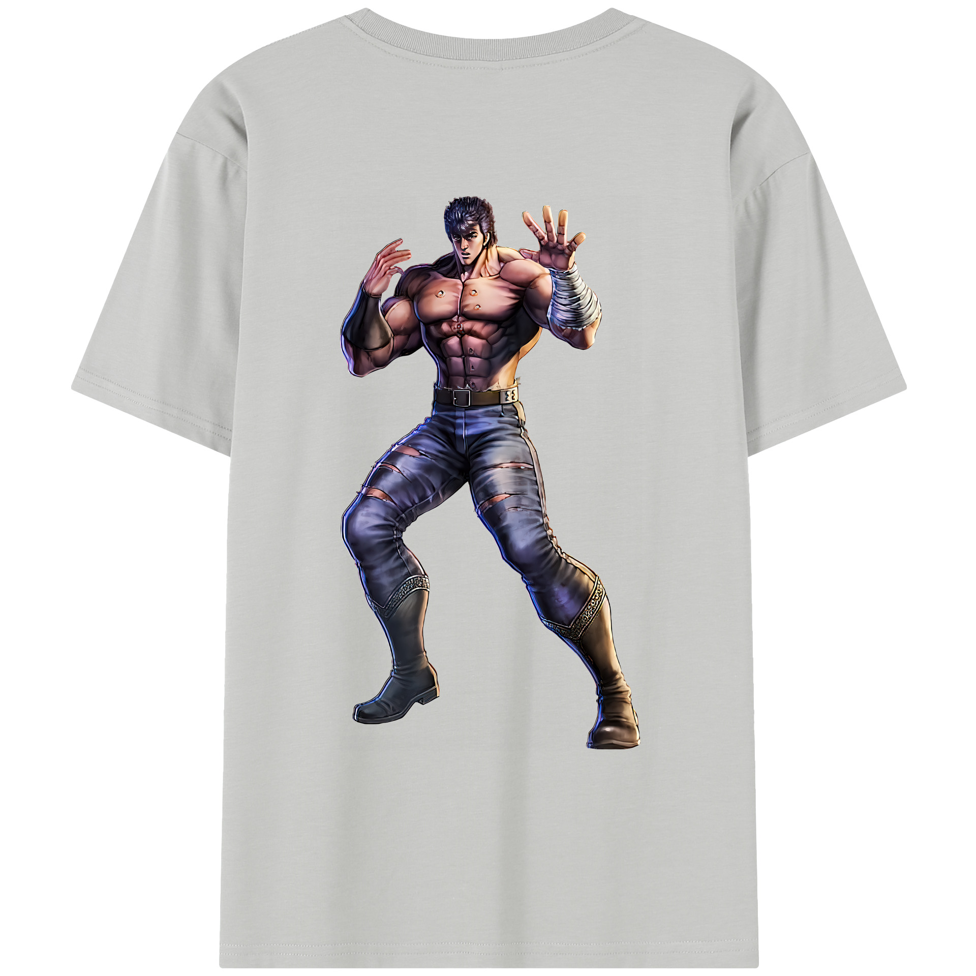 （画像用） 北斗の拳 Fist of the North Star レディース半袖Tシャツ(バックプリント)