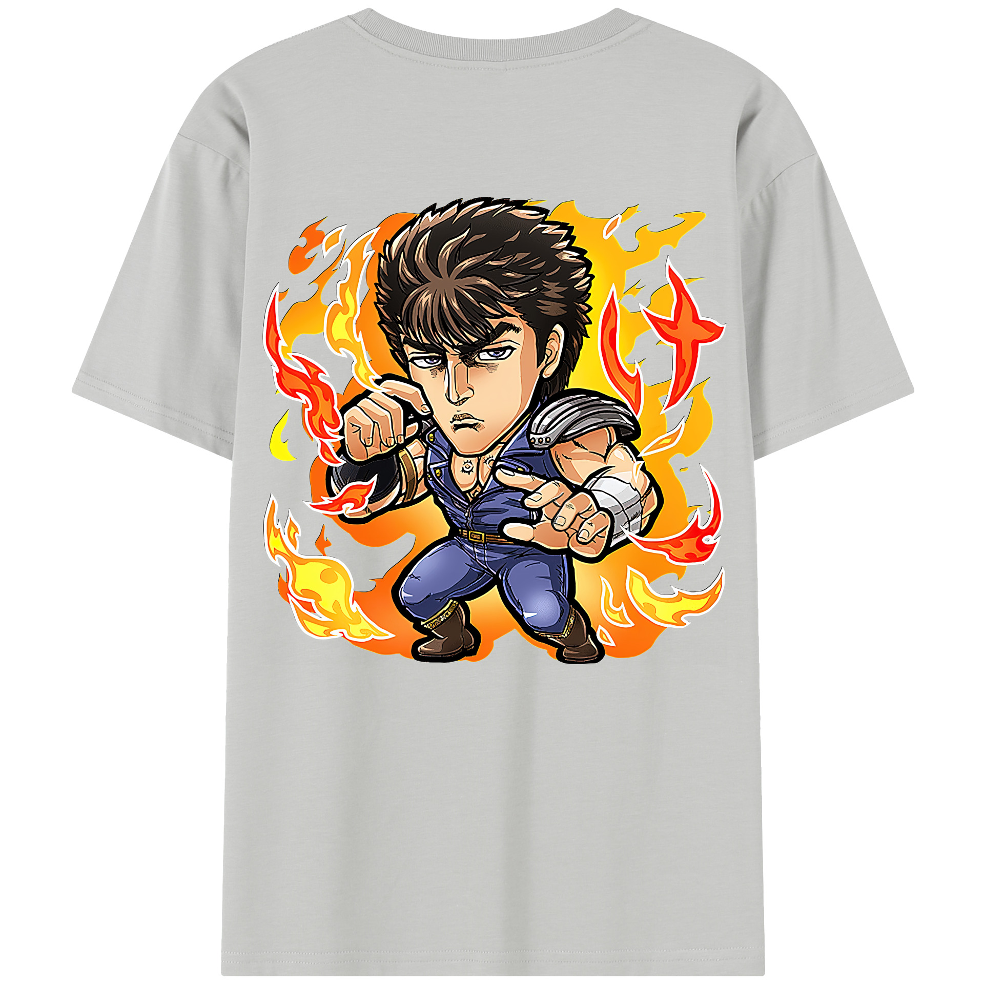 （画像用） 北斗の拳 Fist of the North Star レディース半袖Tシャツ(バックプリント)