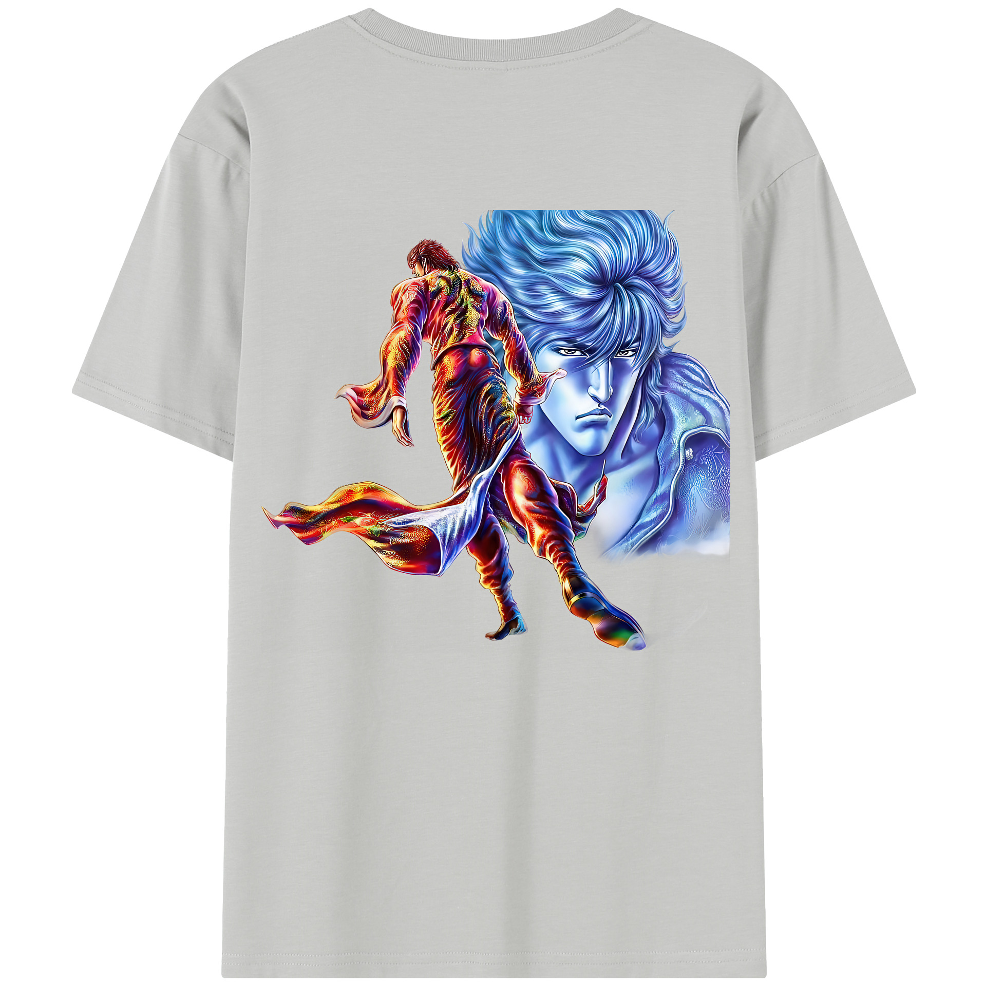 （画像用） 北斗の拳 Fist of the North Star レディース半袖Tシャツ(バックプリント)