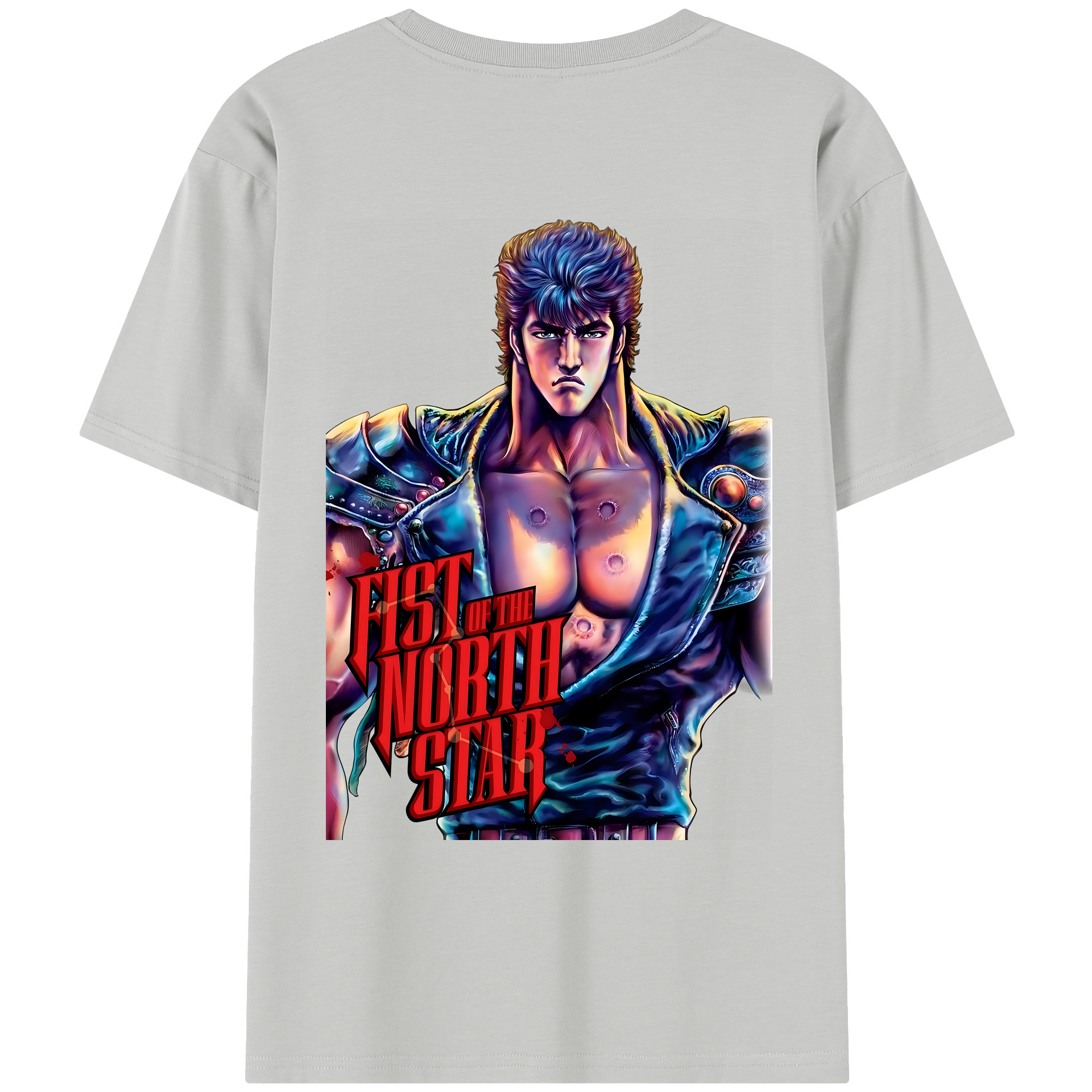 （画像用） 北斗の拳 Fist of the North Star レディース半袖Tシャツ(バックプリント)