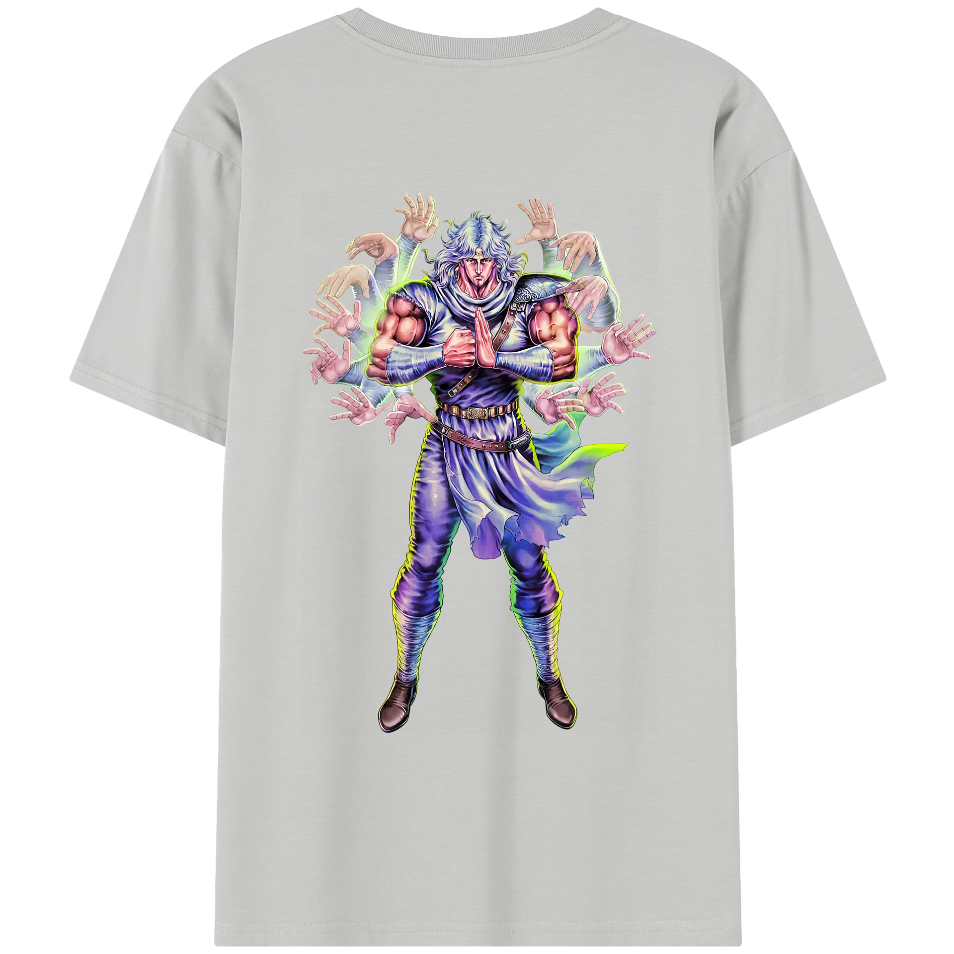 （画像用） 北斗の拳 Fist of the North Star レディース半袖Tシャツ(バックプリント)