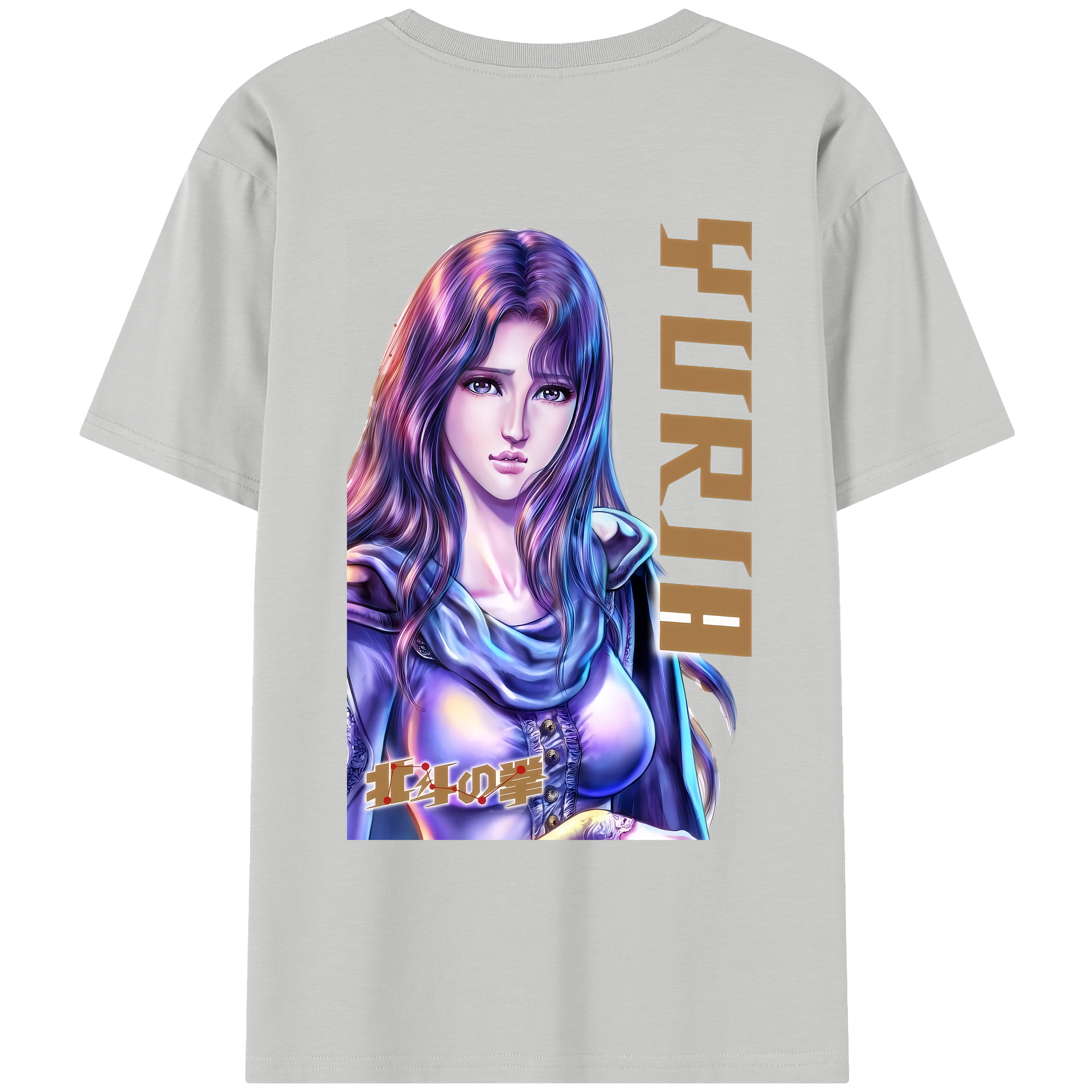 （画像用） 北斗の拳 Fist of the North Star レディース半袖Tシャツ(バックプリント)