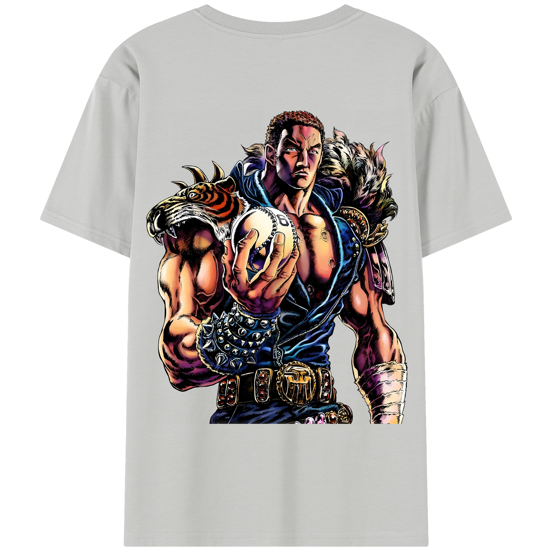 （画像用） 北斗の拳 Fist of the North Star レディース半袖Tシャツ(バックプリント)