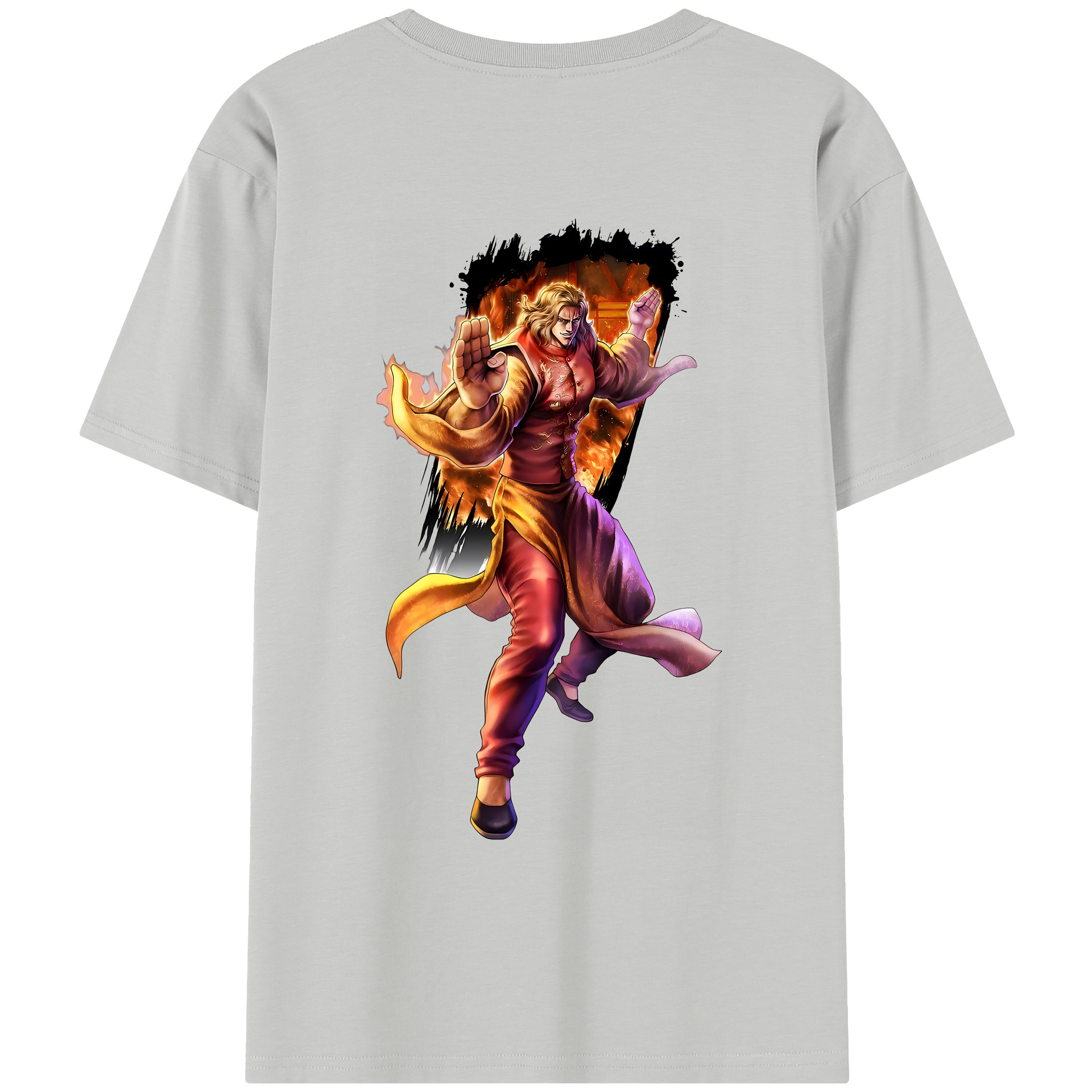 （画像用） 北斗の拳 Fist of the North Star レディース半袖Tシャツ(バックプリント)