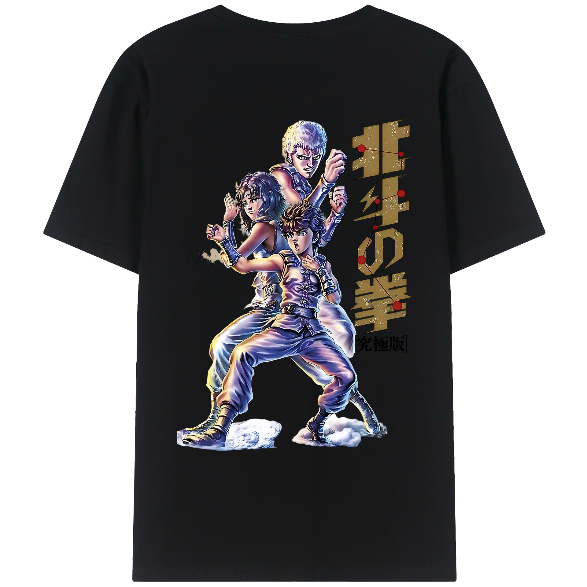 （画像用） 北斗の拳 Fist of the North Star レディース半袖Tシャツ(バックプリント)