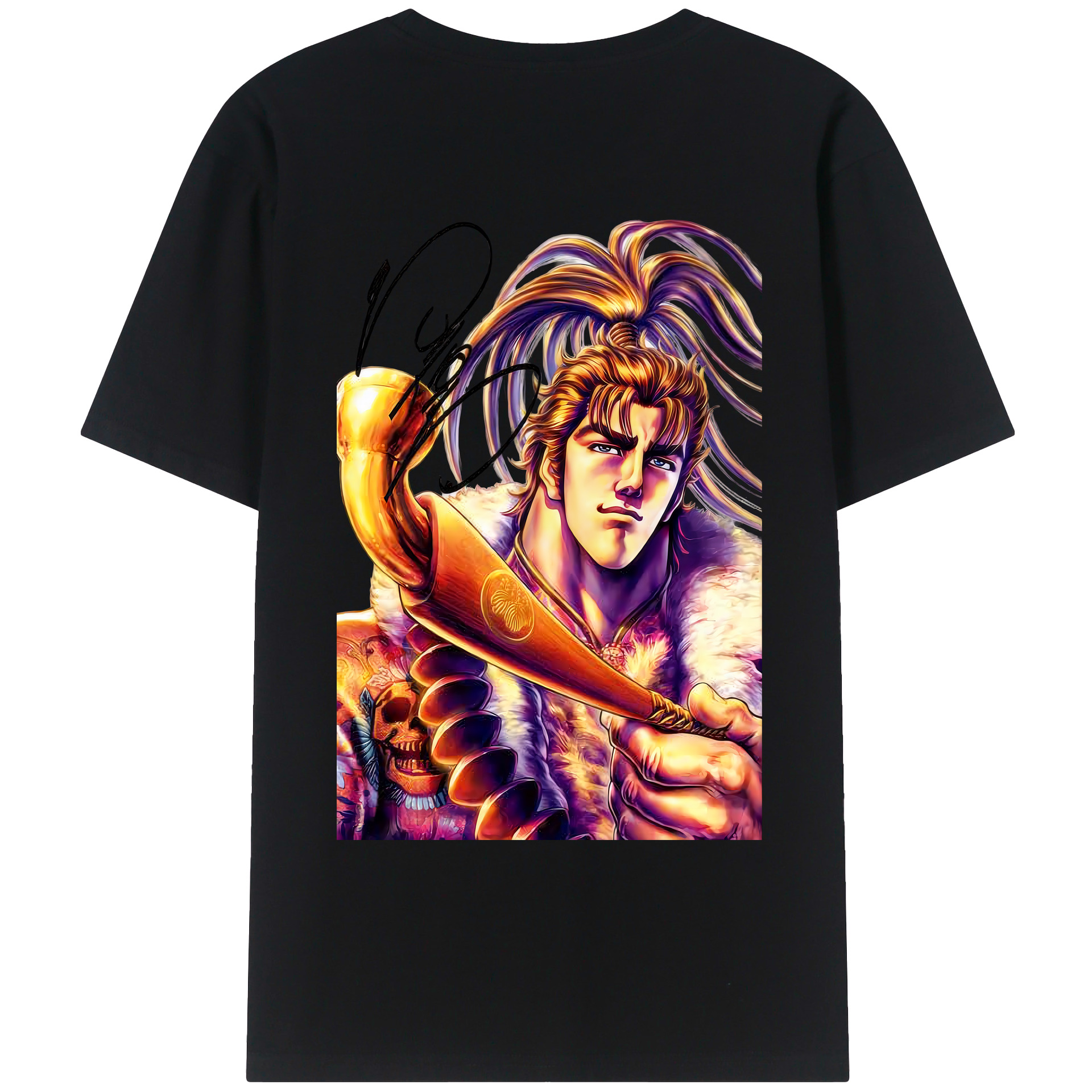 （画像用） 北斗の拳 Fist of the North Star レディース半袖Tシャツ(バックプリント)