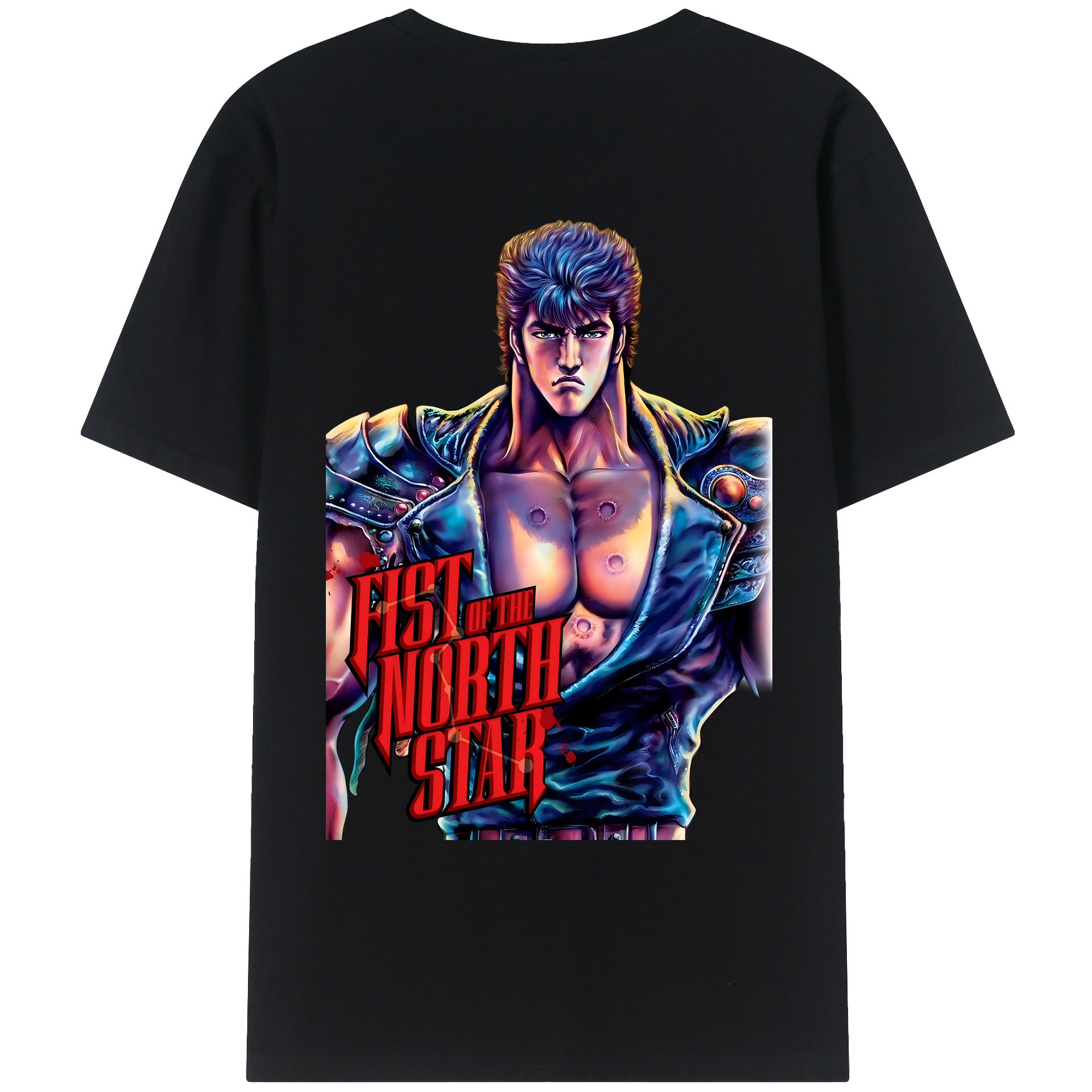 （画像用） 北斗の拳 Fist of the North Star レディース半袖Tシャツ(バックプリント)
