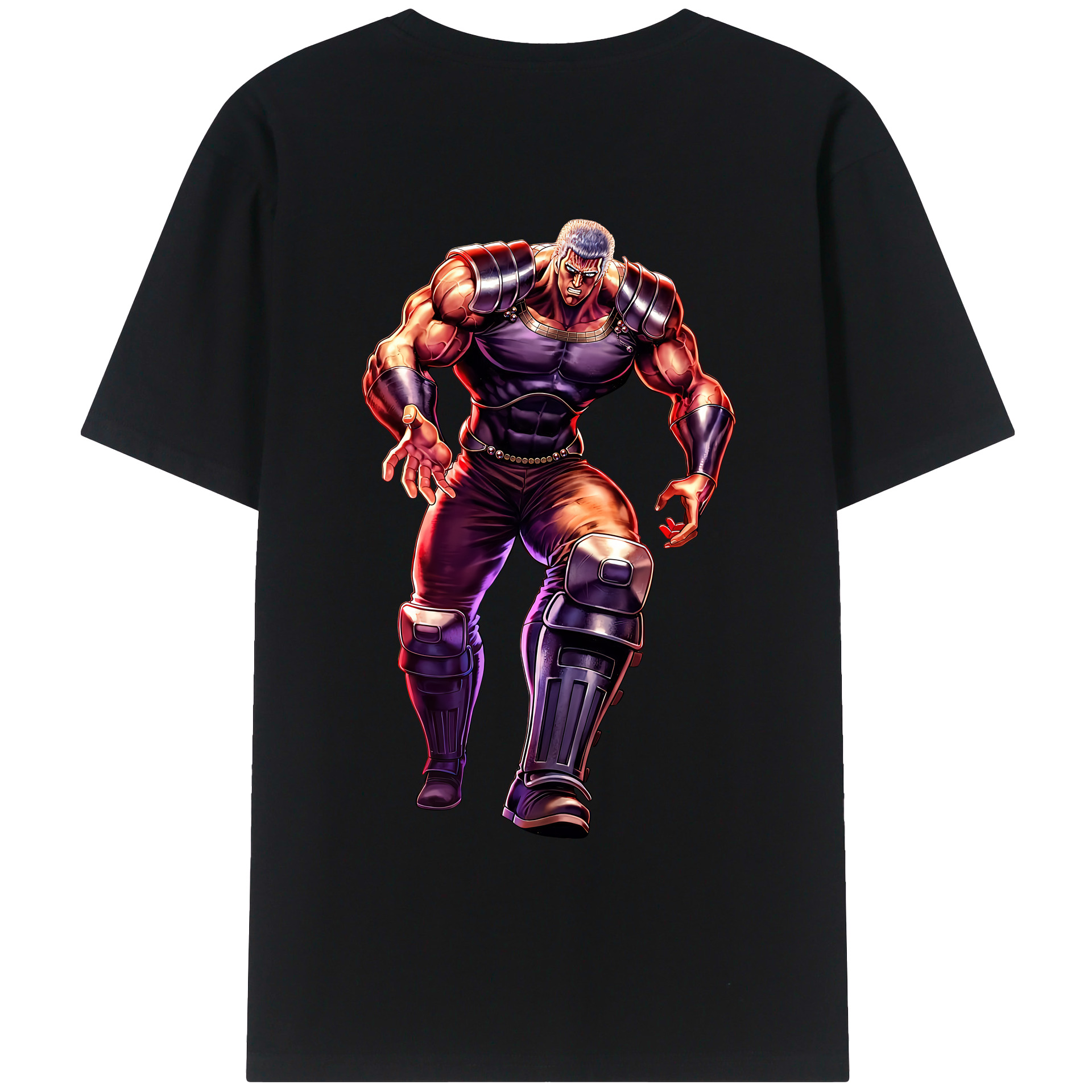 （画像用） 北斗の拳 Fist of the North Star レディース半袖Tシャツ(バックプリント)