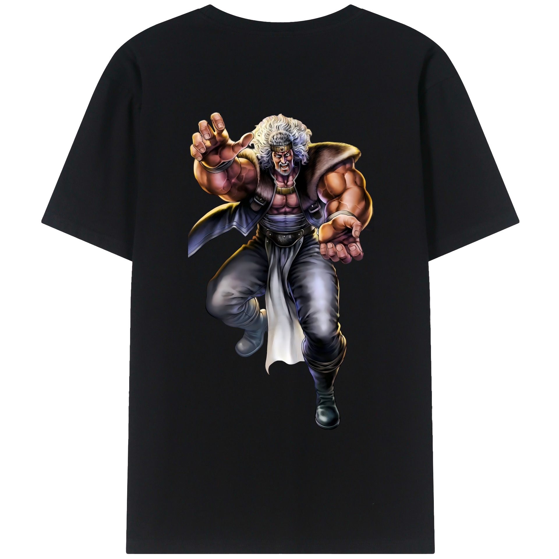 （画像用） 北斗の拳 Fist of the North Star レディース半袖Tシャツ(バックプリント)
