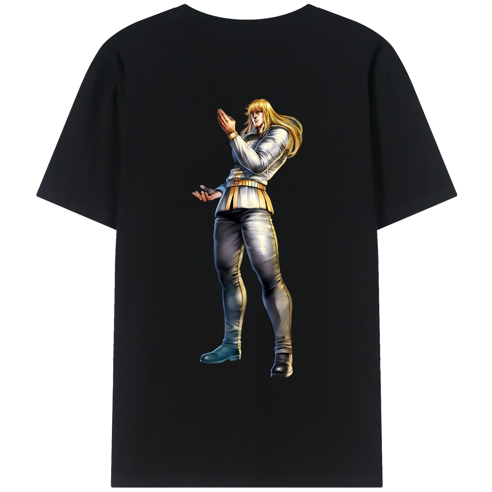 （画像用） 北斗の拳 Fist of the North Star レディース半袖Tシャツ(バックプリント)