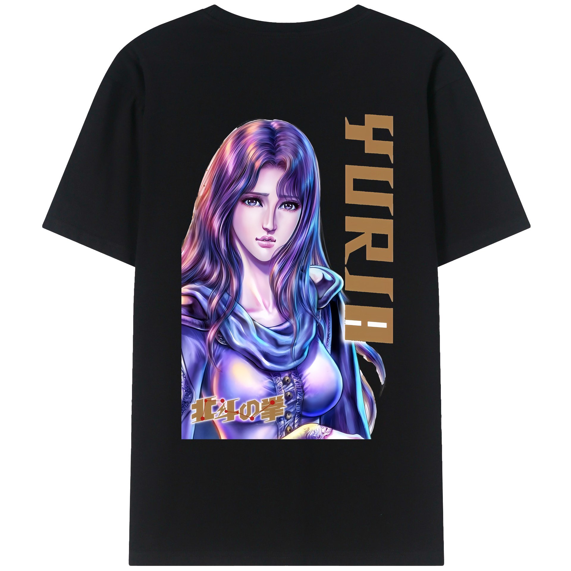 （画像用） 北斗の拳 Fist of the North Star レディース半袖Tシャツ(バックプリント)