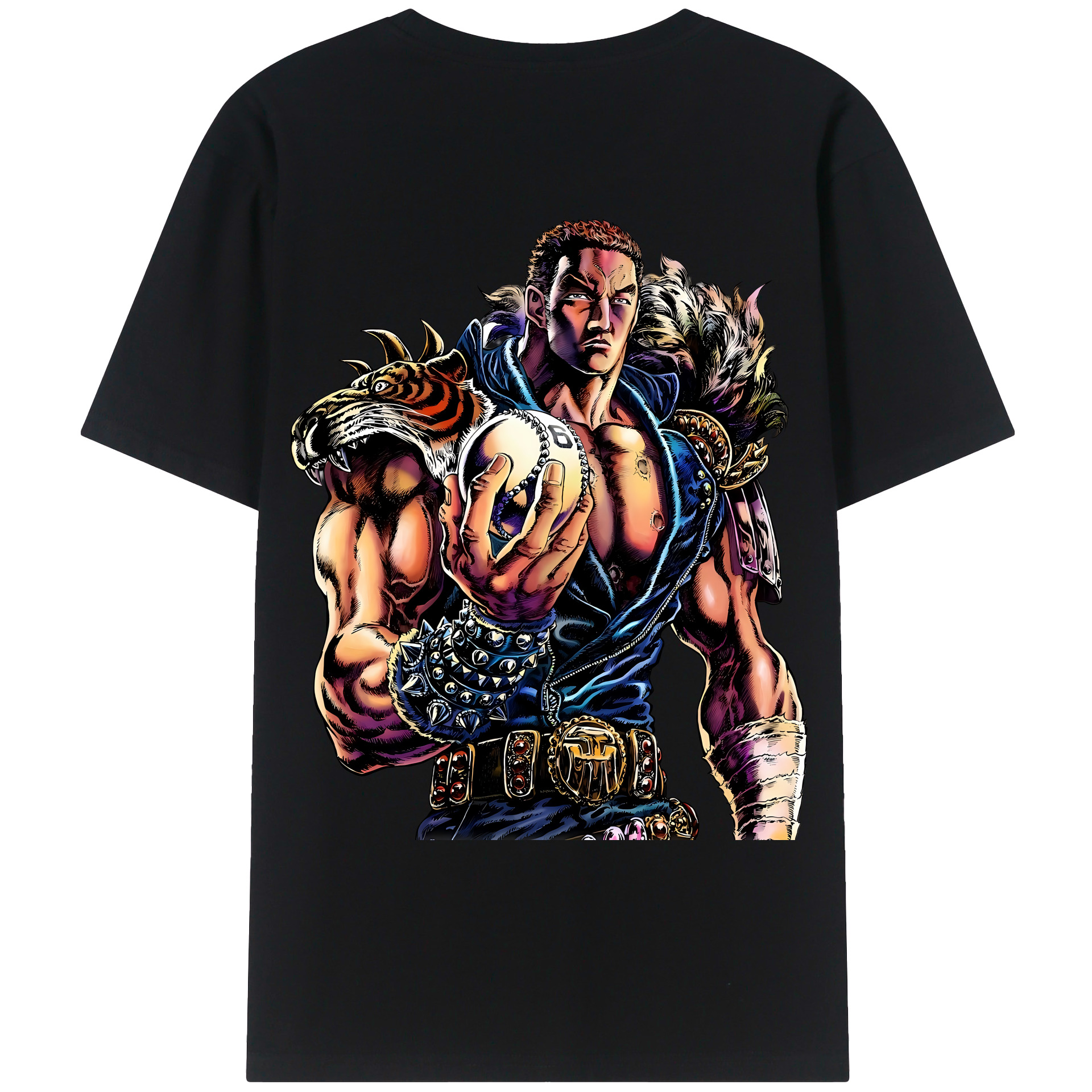 （画像用） 北斗の拳 Fist of the North Star レディース半袖Tシャツ(バックプリント)