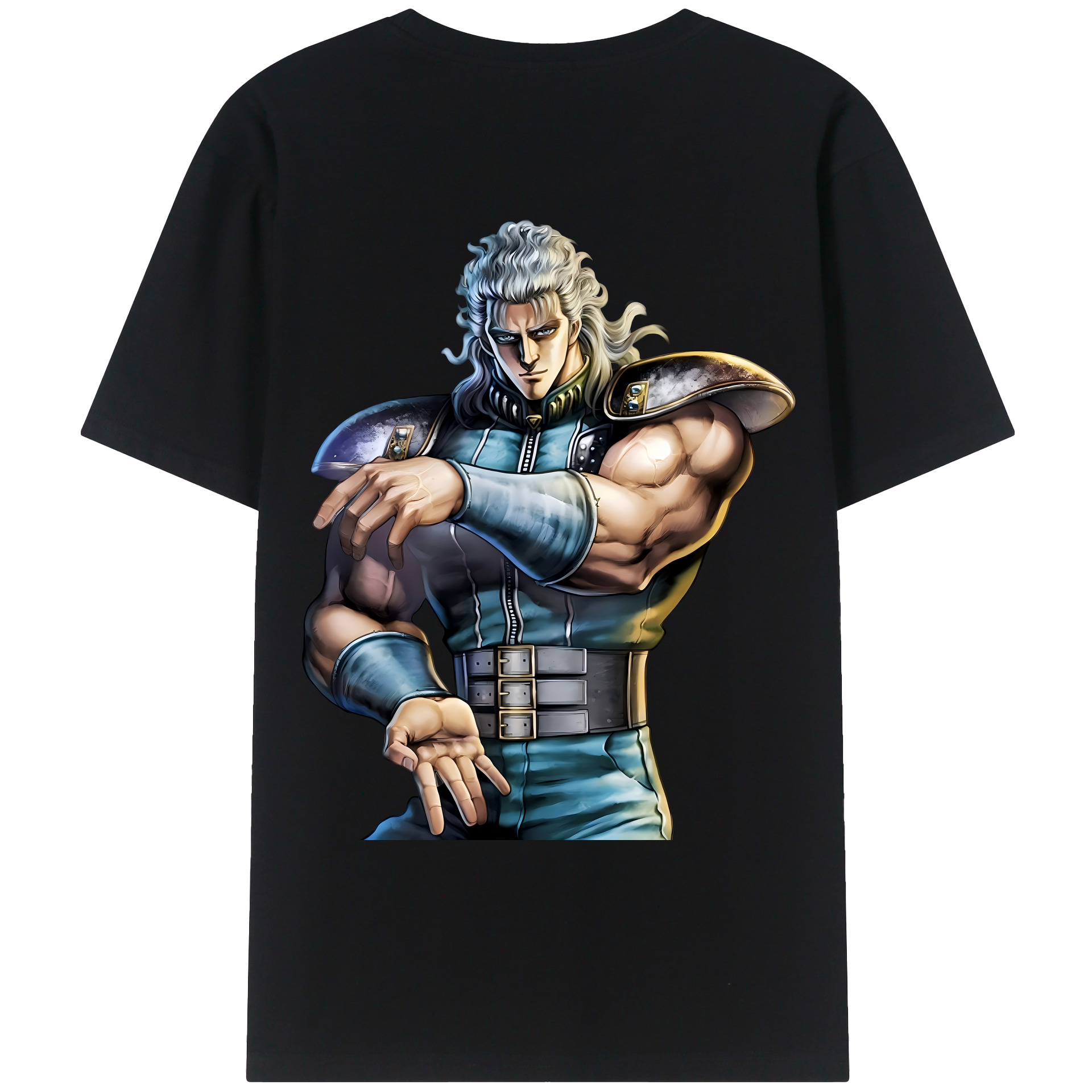 （画像用） 北斗の拳 Fist of the North Star レディース半袖Tシャツ(バックプリント)