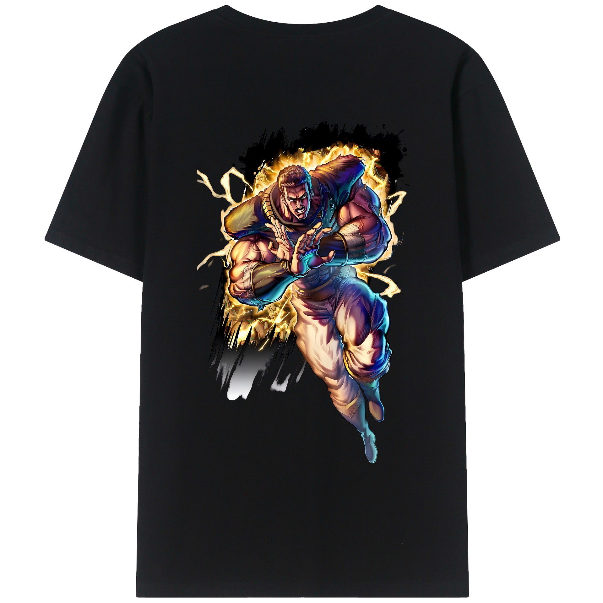 （画像用） 北斗の拳 Fist of the North Star レディース半袖Tシャツ(バックプリント)