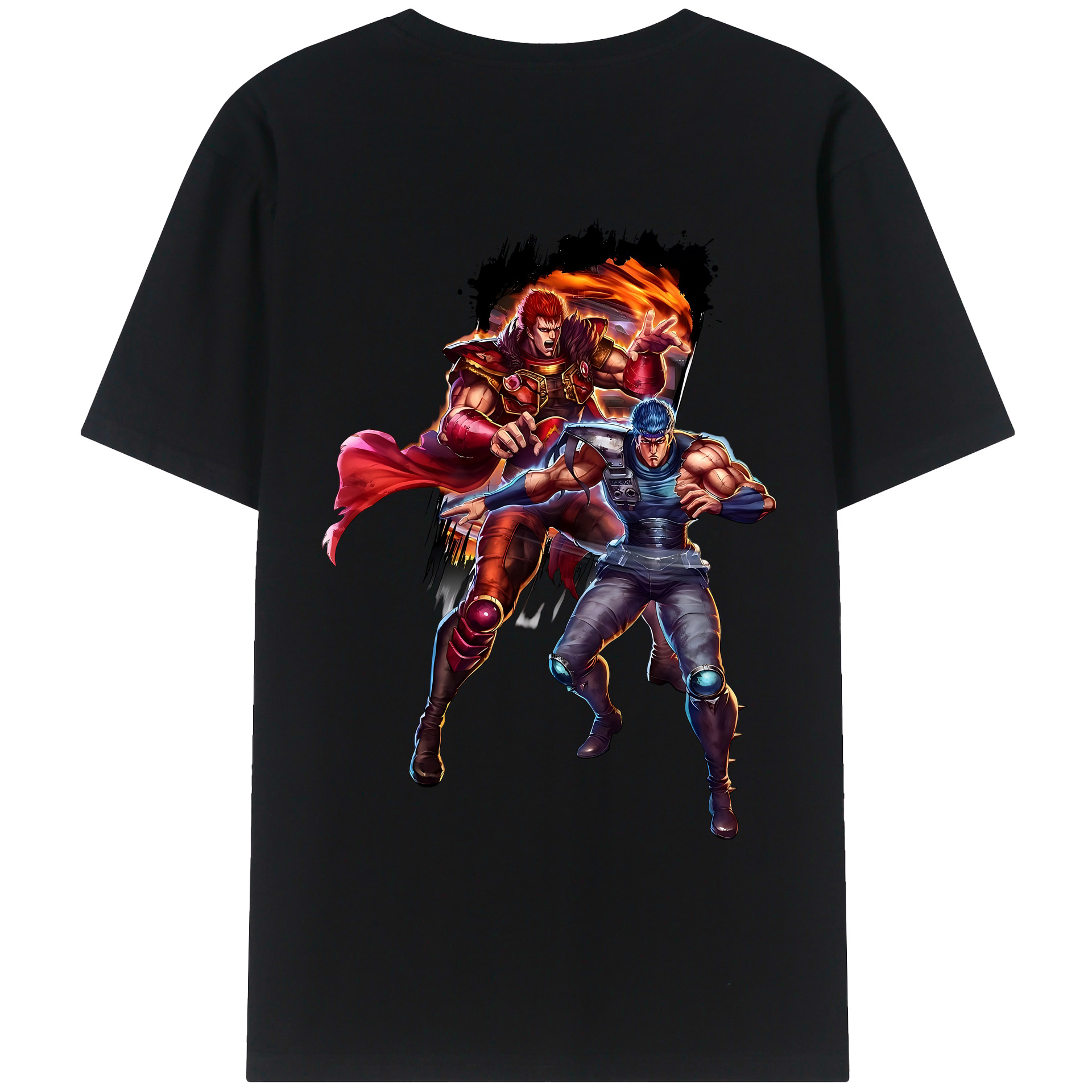 （画像用） 北斗の拳 Fist of the North Star レディース半袖Tシャツ(バックプリント)