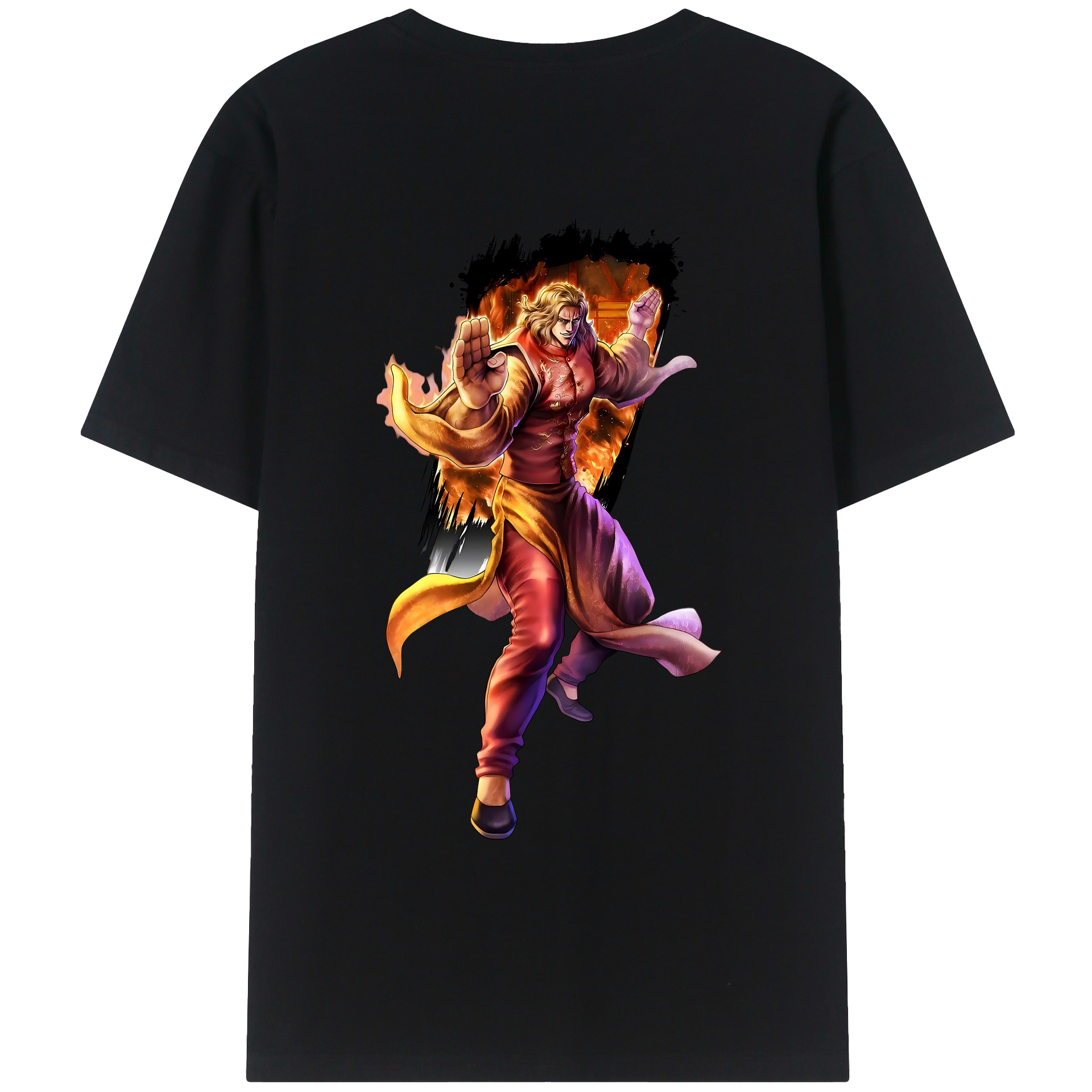 （画像用） 北斗の拳 Fist of the North Star レディース半袖Tシャツ(バックプリント)