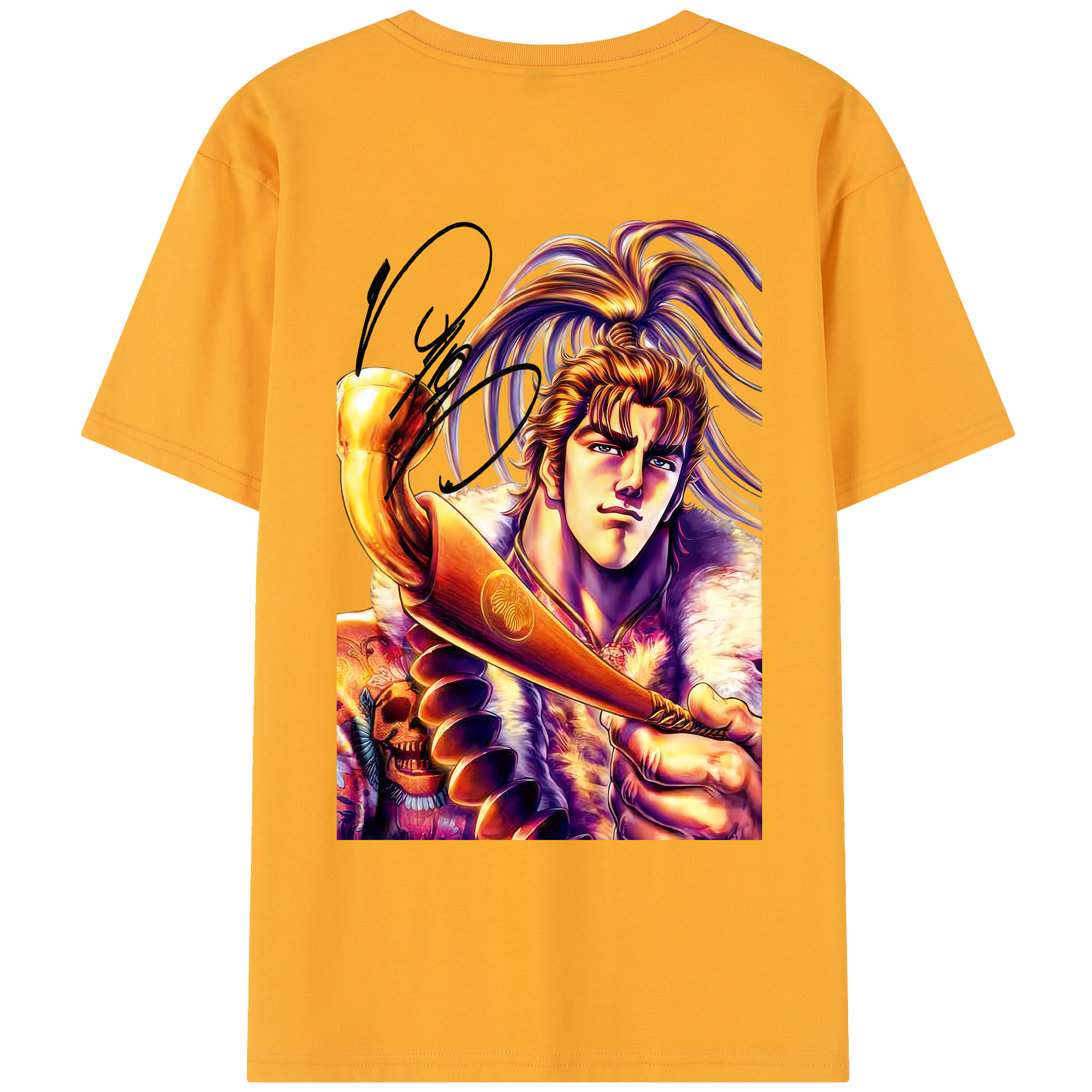 （画像用） 北斗の拳 Fist of the North Star レディース半袖Tシャツ(バックプリント)