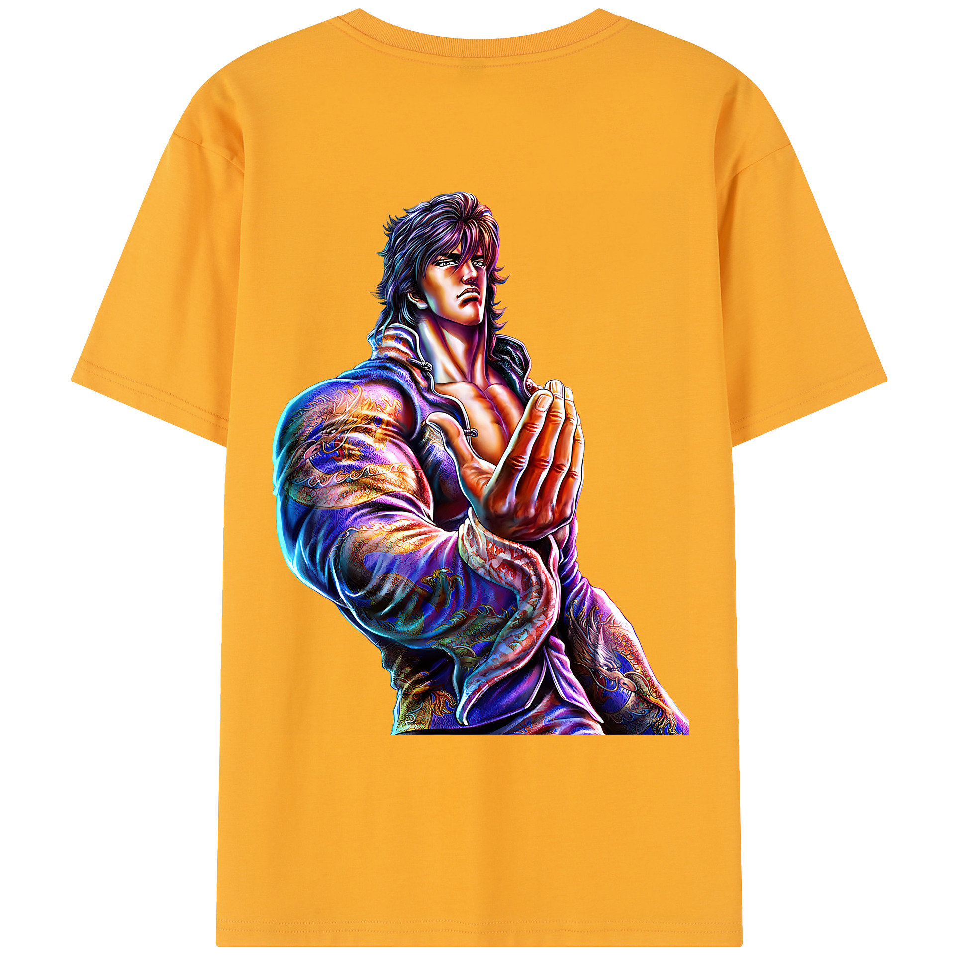 （画像用） 北斗の拳 Fist of the North Star レディース半袖Tシャツ(バックプリント)