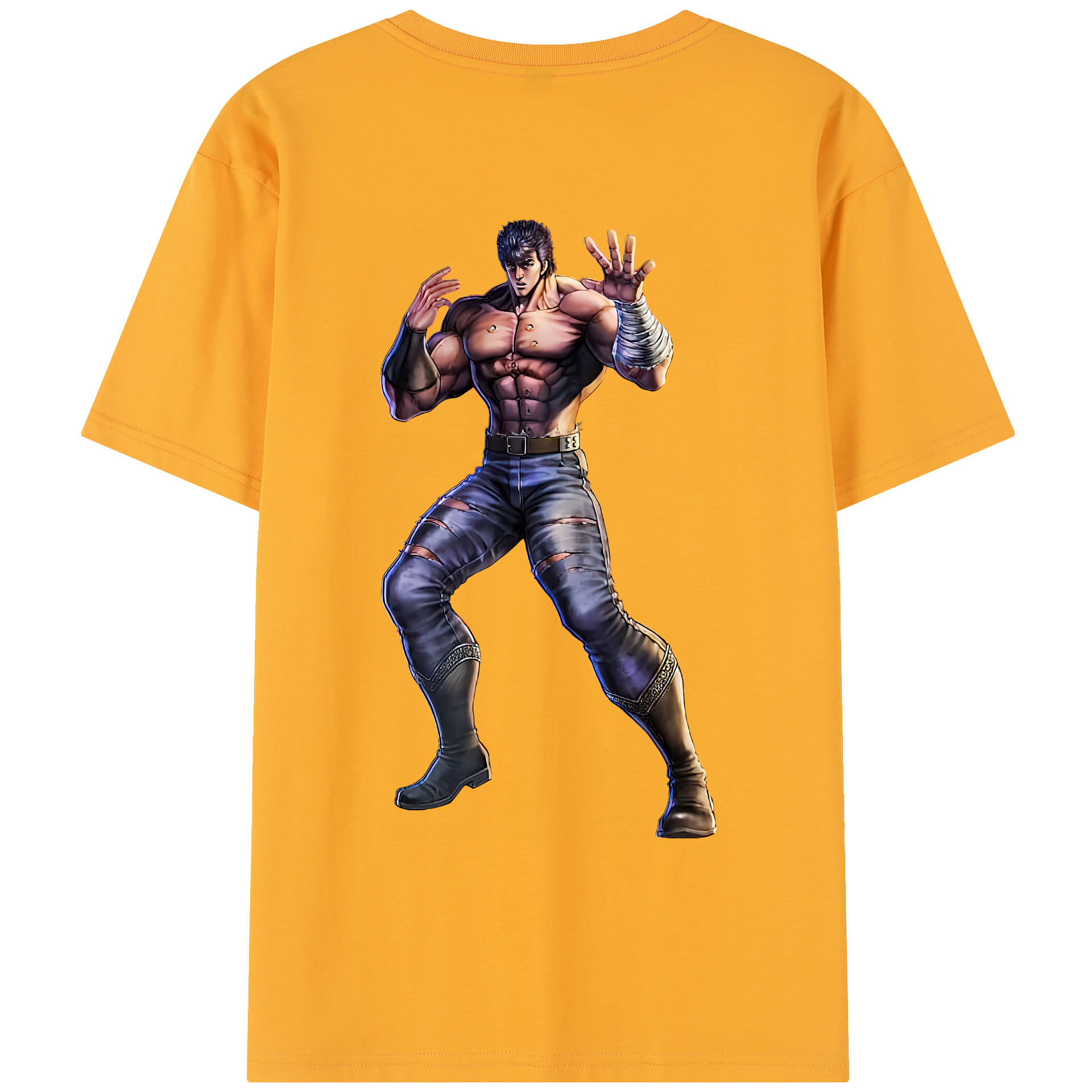 （画像用） 北斗の拳 Fist of the North Star レディース半袖Tシャツ(バックプリント)