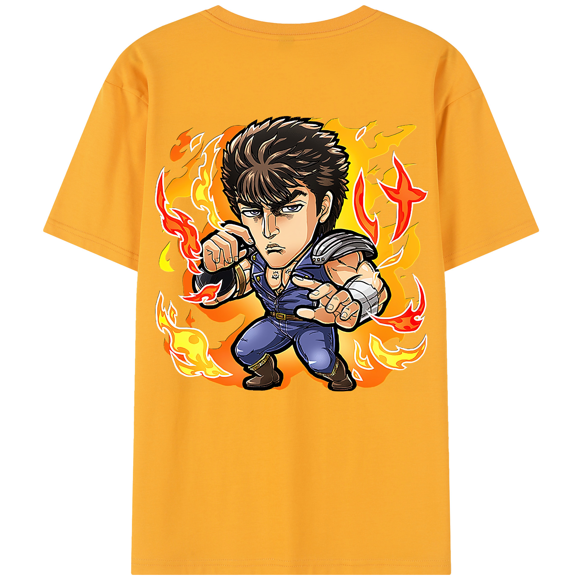（画像用） 北斗の拳 Fist of the North Star レディース半袖Tシャツ(バックプリント)