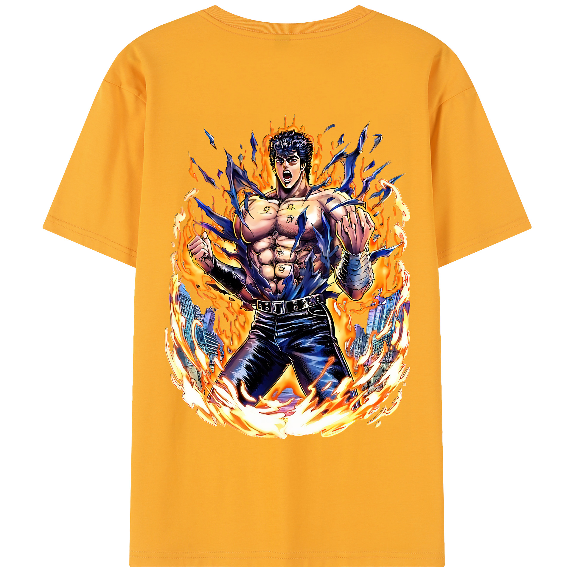 （画像用） 北斗の拳 Fist of the North Star レディース半袖Tシャツ(バックプリント)