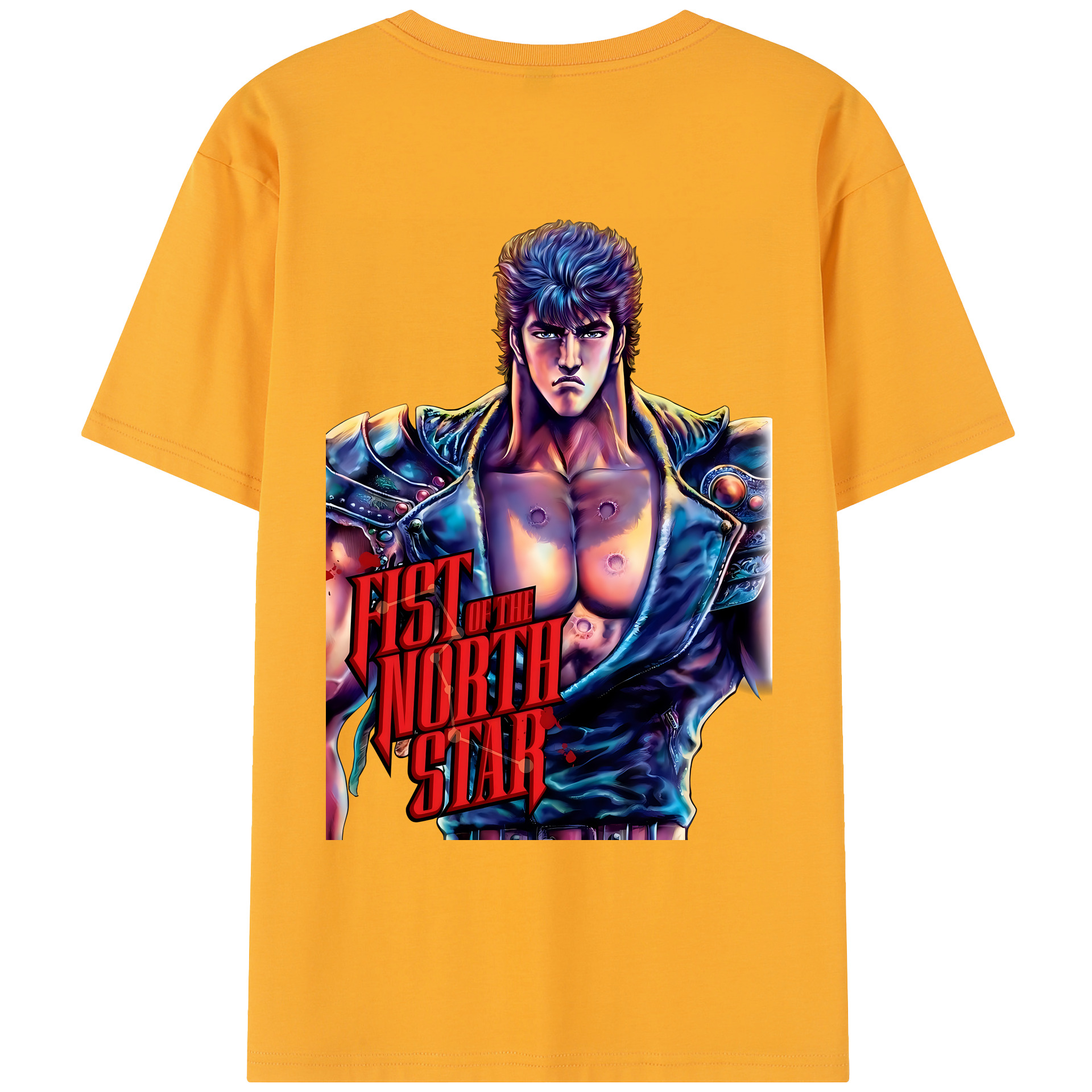 （画像用） 北斗の拳 Fist of the North Star レディース半袖Tシャツ(バックプリント)