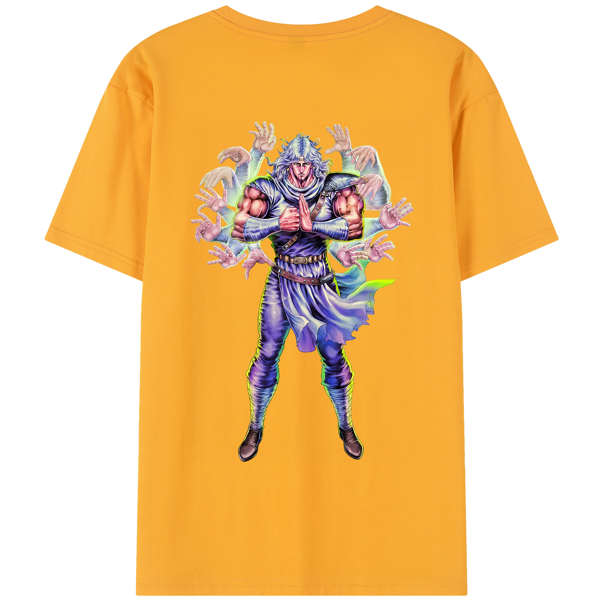 （画像用） 北斗の拳 Fist of the North Star レディース半袖Tシャツ(バックプリント)
