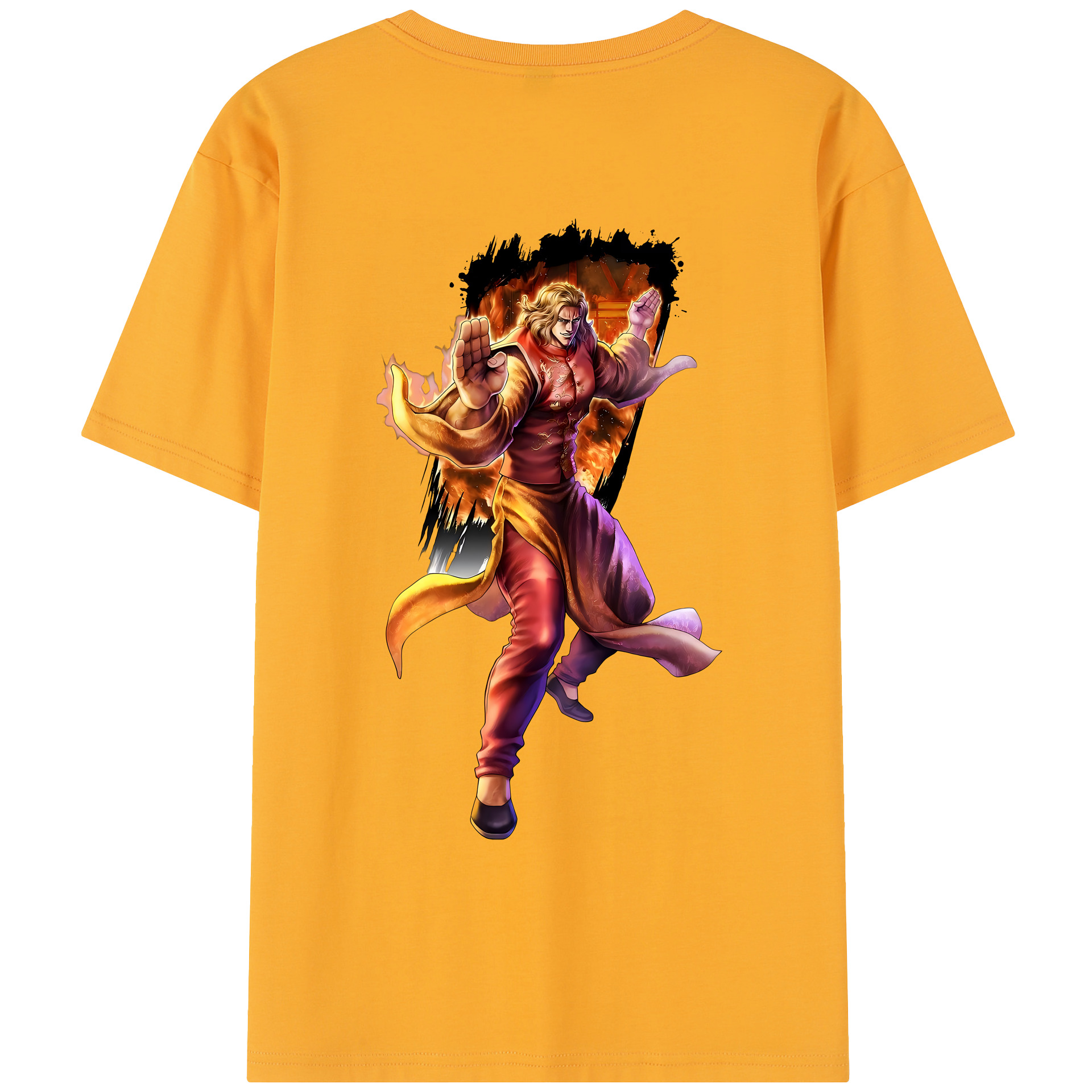 （画像用） 北斗の拳 Fist of the North Star レディース半袖Tシャツ(バックプリント)