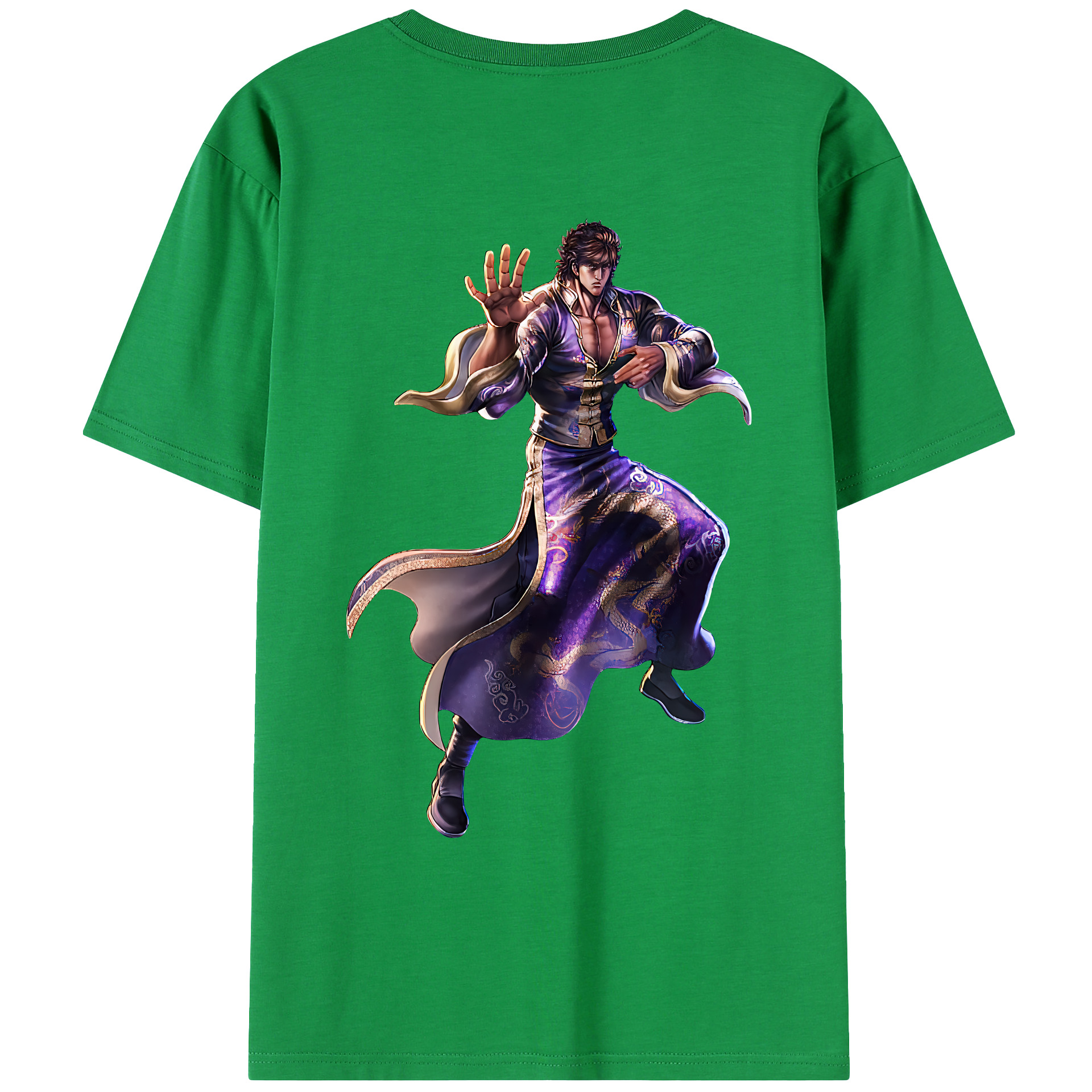 （画像用） 北斗の拳 Fist of the North Star レディース半袖Tシャツ(バックプリント)