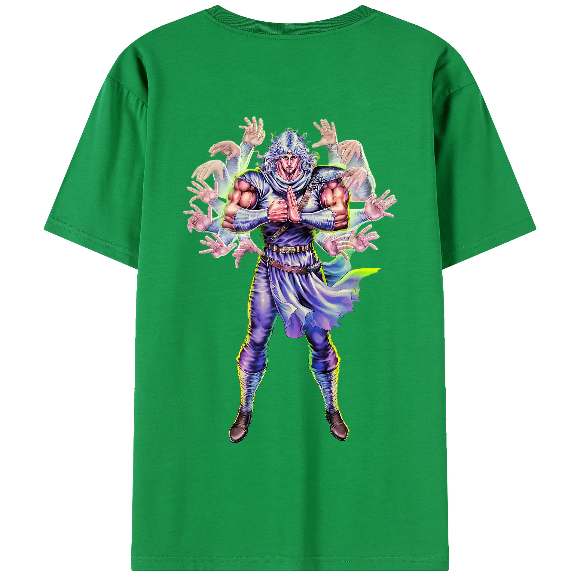 （画像用） 北斗の拳 Fist of the North Star レディース半袖Tシャツ(バックプリント)
