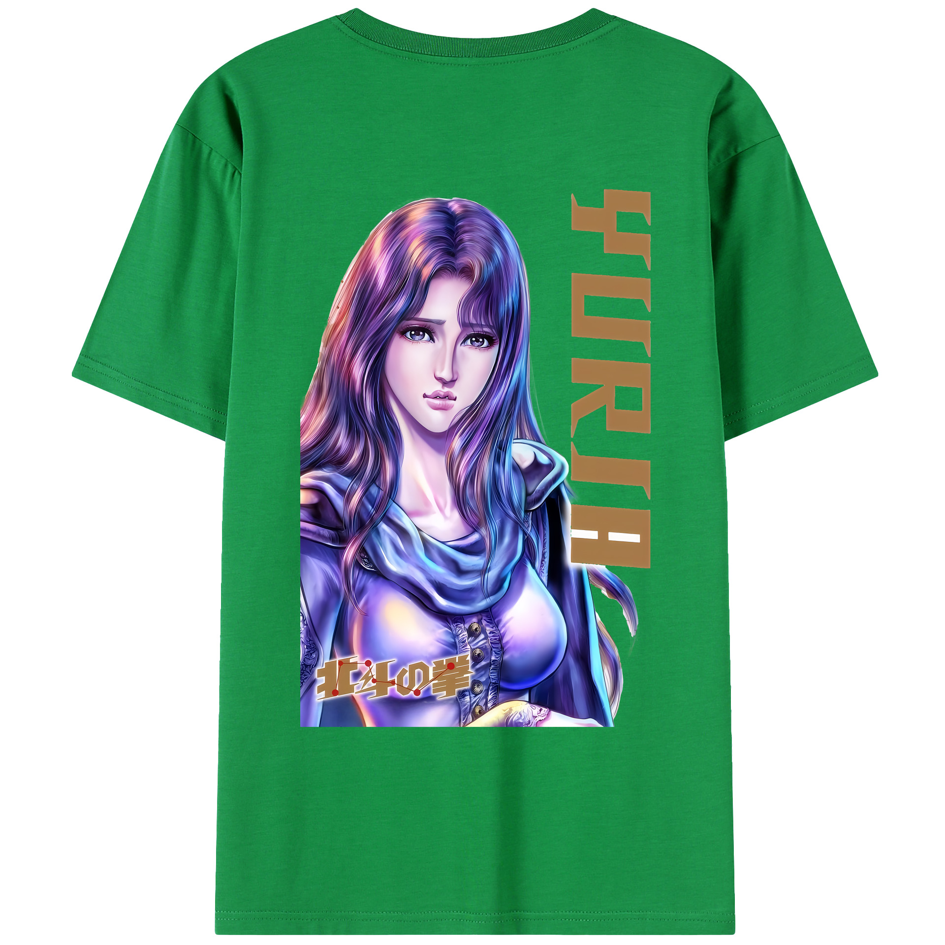 （画像用） 北斗の拳 Fist of the North Star レディース半袖Tシャツ(バックプリント)