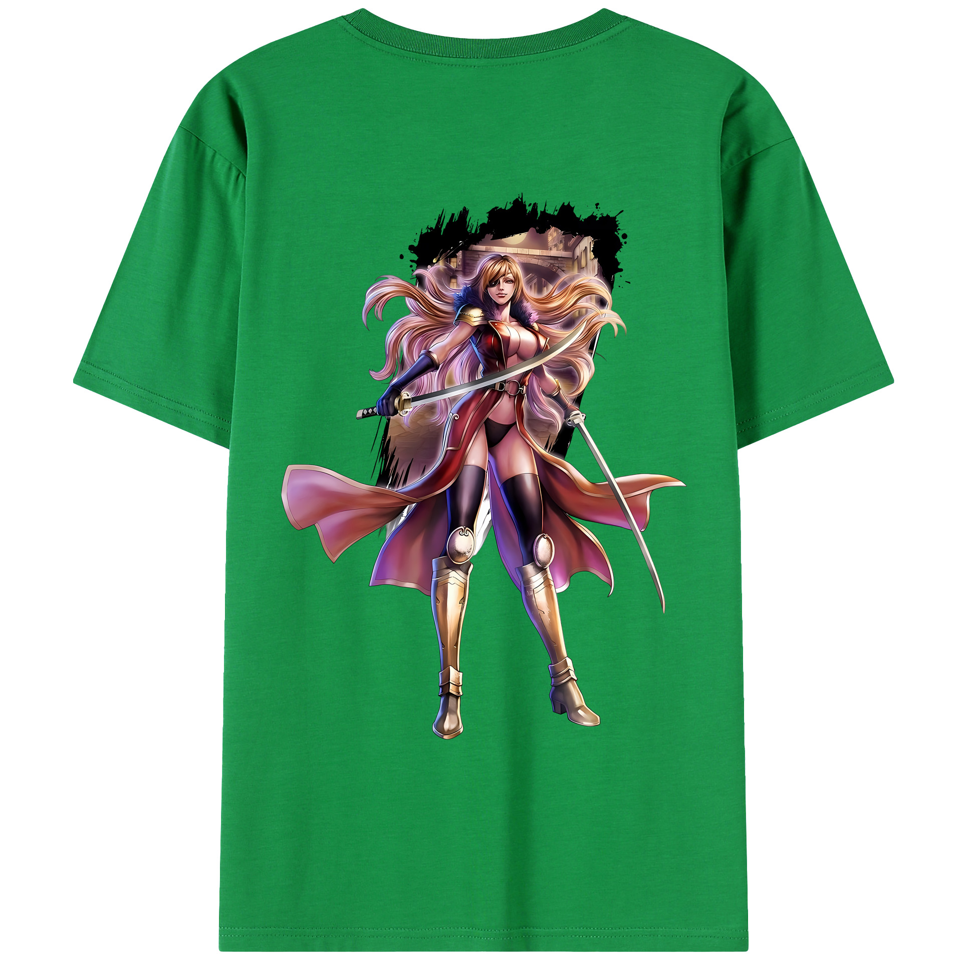 （画像用） 北斗の拳 Fist of the North Star レディース半袖Tシャツ(バックプリント)