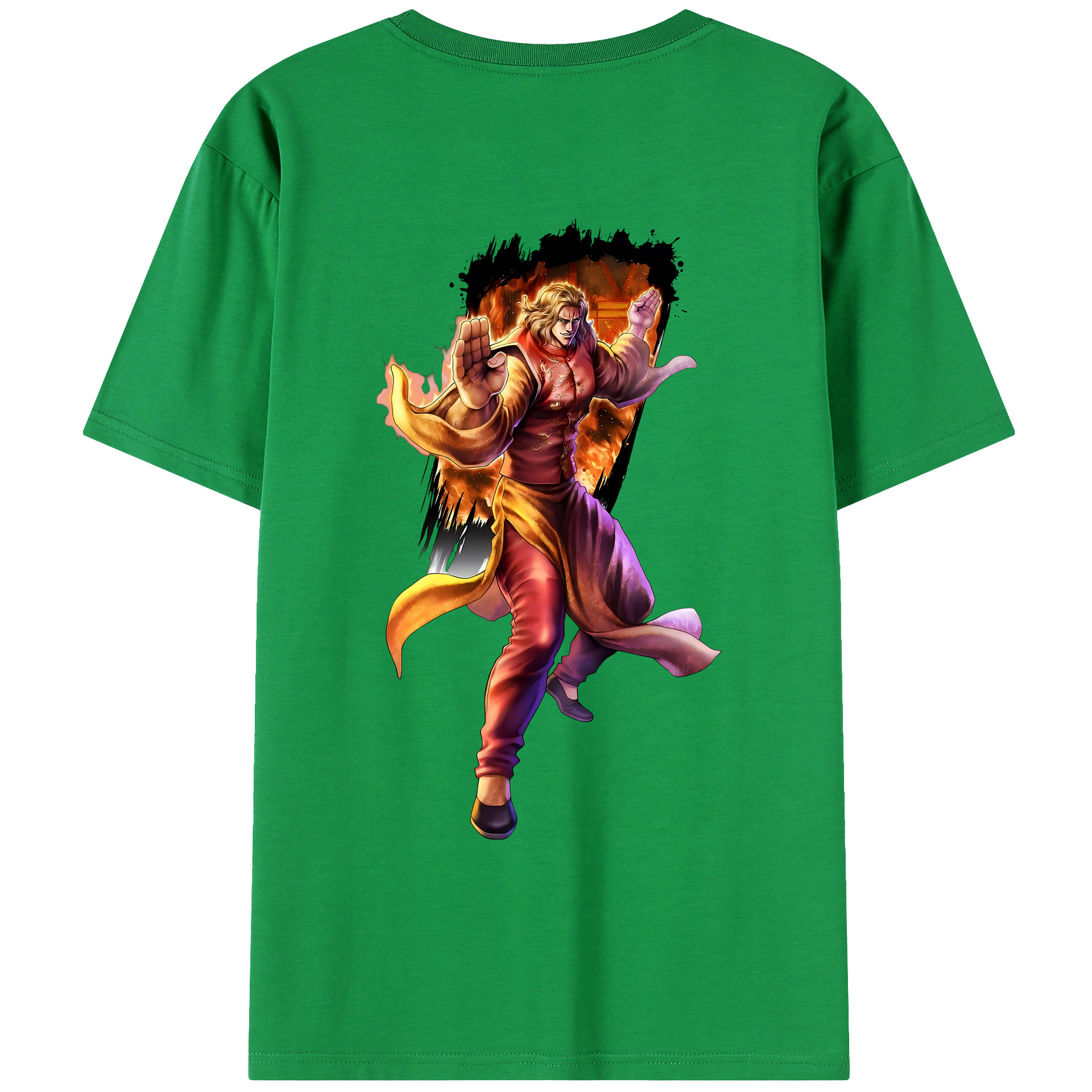 （画像用） 北斗の拳 Fist of the North Star レディース半袖Tシャツ(バックプリント)